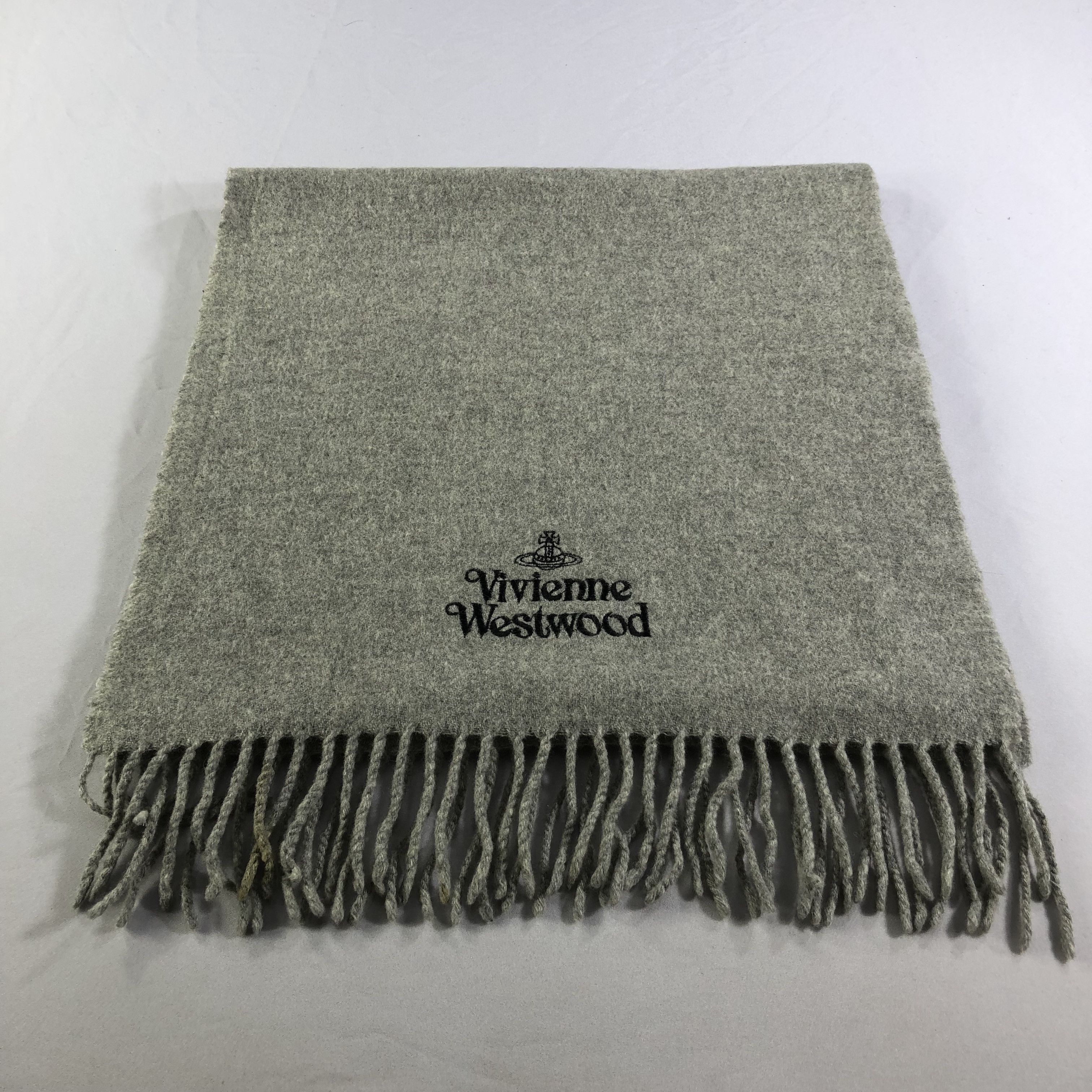 Vivienne Westwood Vivienne Westwood Plain Wool Scarf Muffler V1710 Size ONE SIZE - 2 Thumbnail