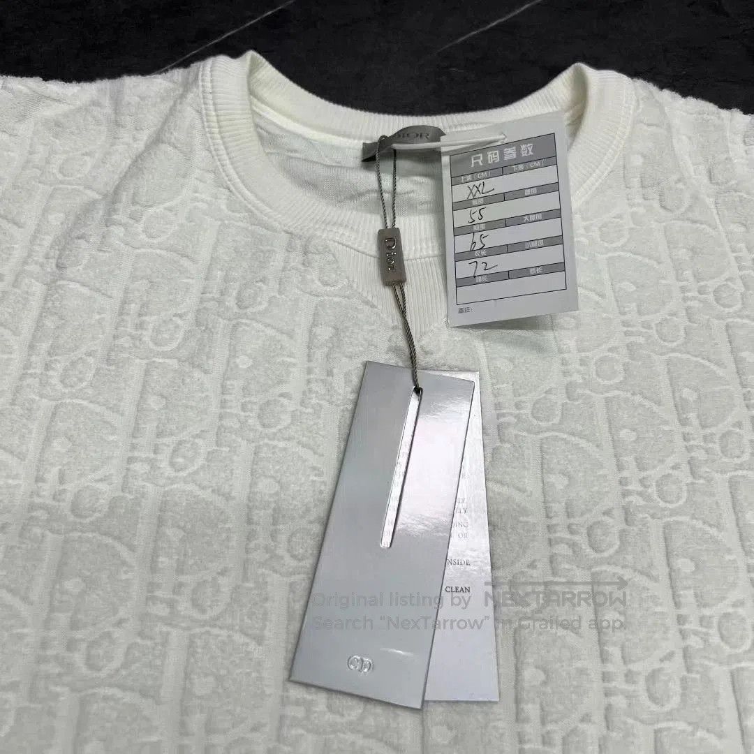 Dior dior logo short sleeve t-shirt white. Size US XXL / EU 58 / 5 - 5 Thumbnail
