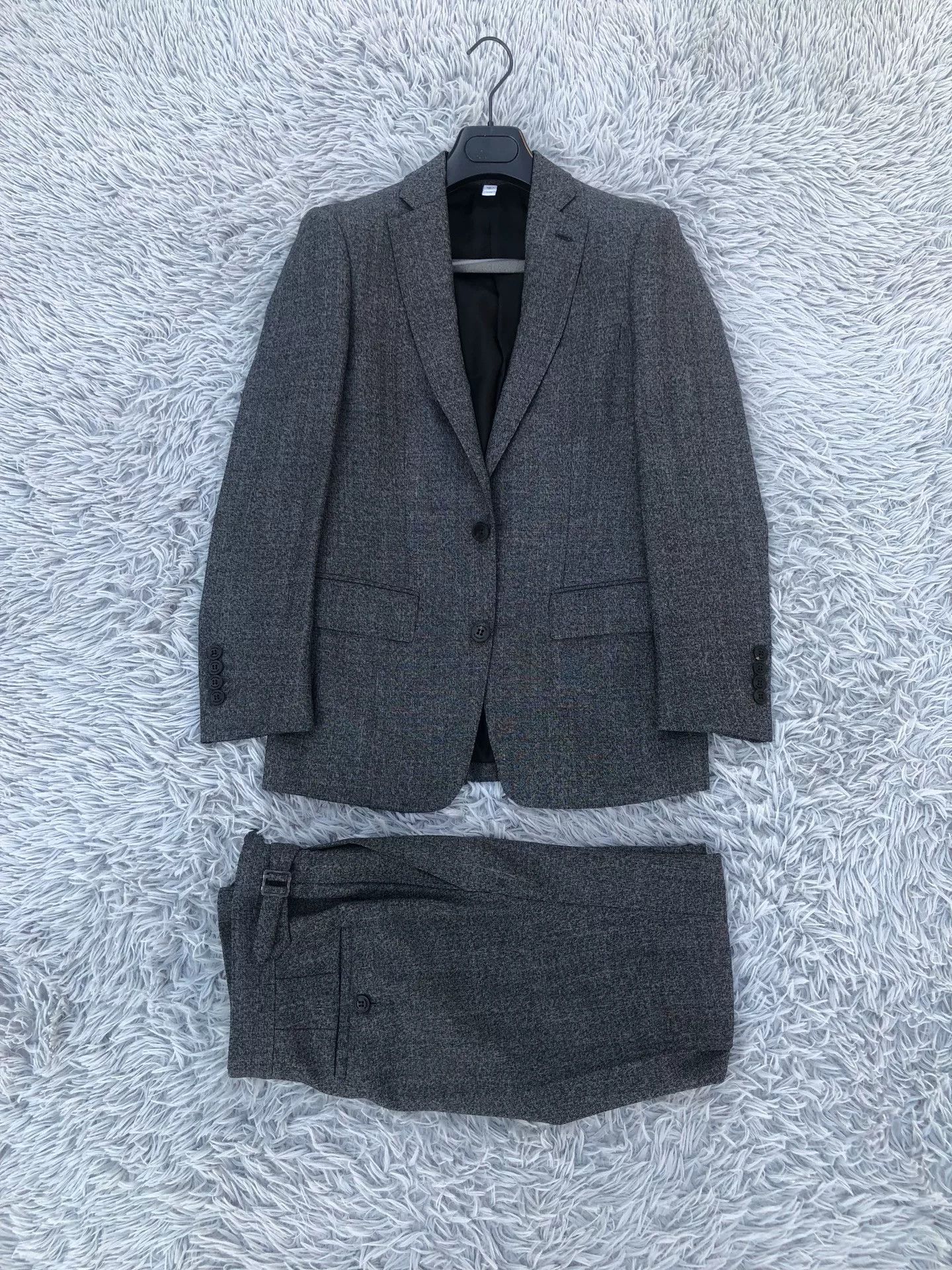 Burberry Burberry Herringbone Wool Suit Set Size US S / EU 44-46 / 1 - 1 Thumbnail