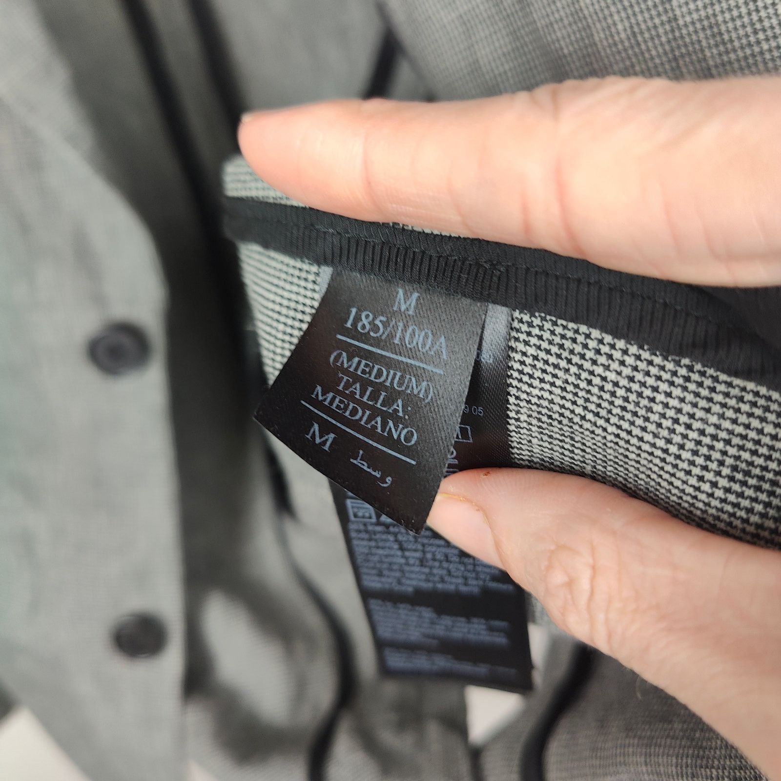 Allsaints AllSaints Chiltern Blazer Men 38 Gray Mini Houndstooth Size 38R - 10 Thumbnail