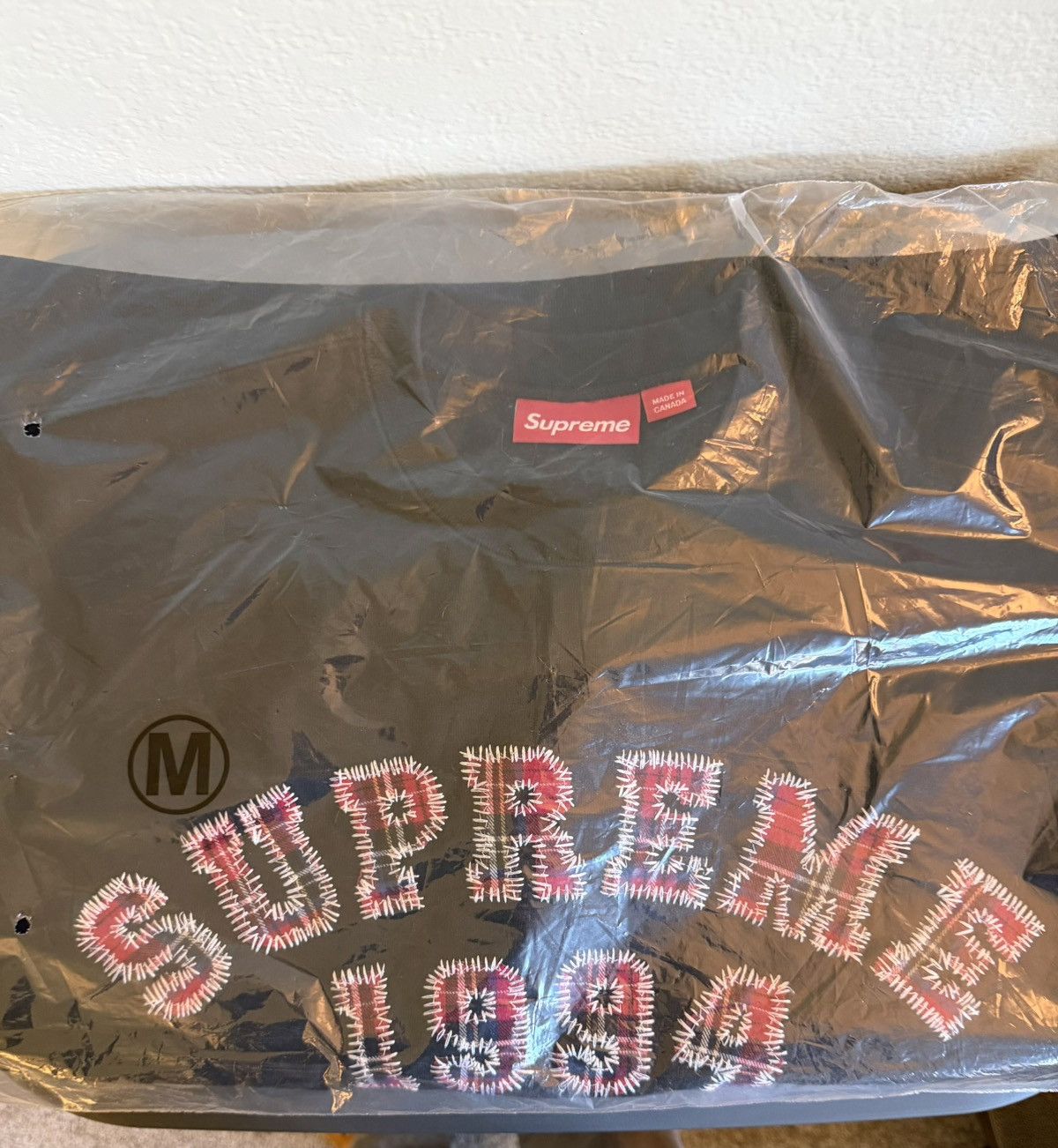 Supreme Supreme Plaid Arc Crewneck Black Medium Size US M / EU 48-50 / 2 - 3 Thumbnail