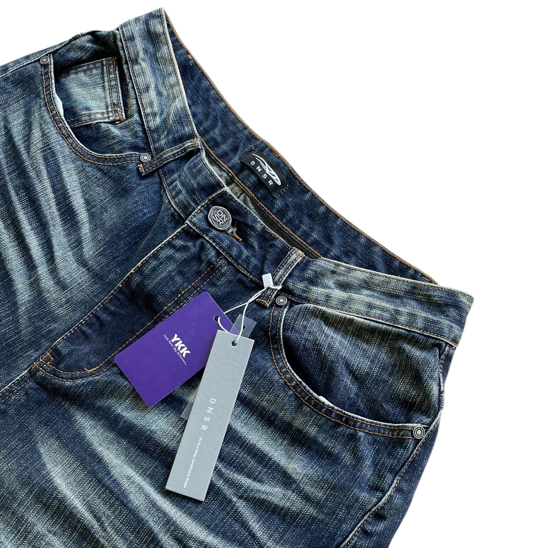 Japanese Brand Baggy skater hiphop washed and faded denim jeans Size US 34 / EU 50 - 6 Thumbnail