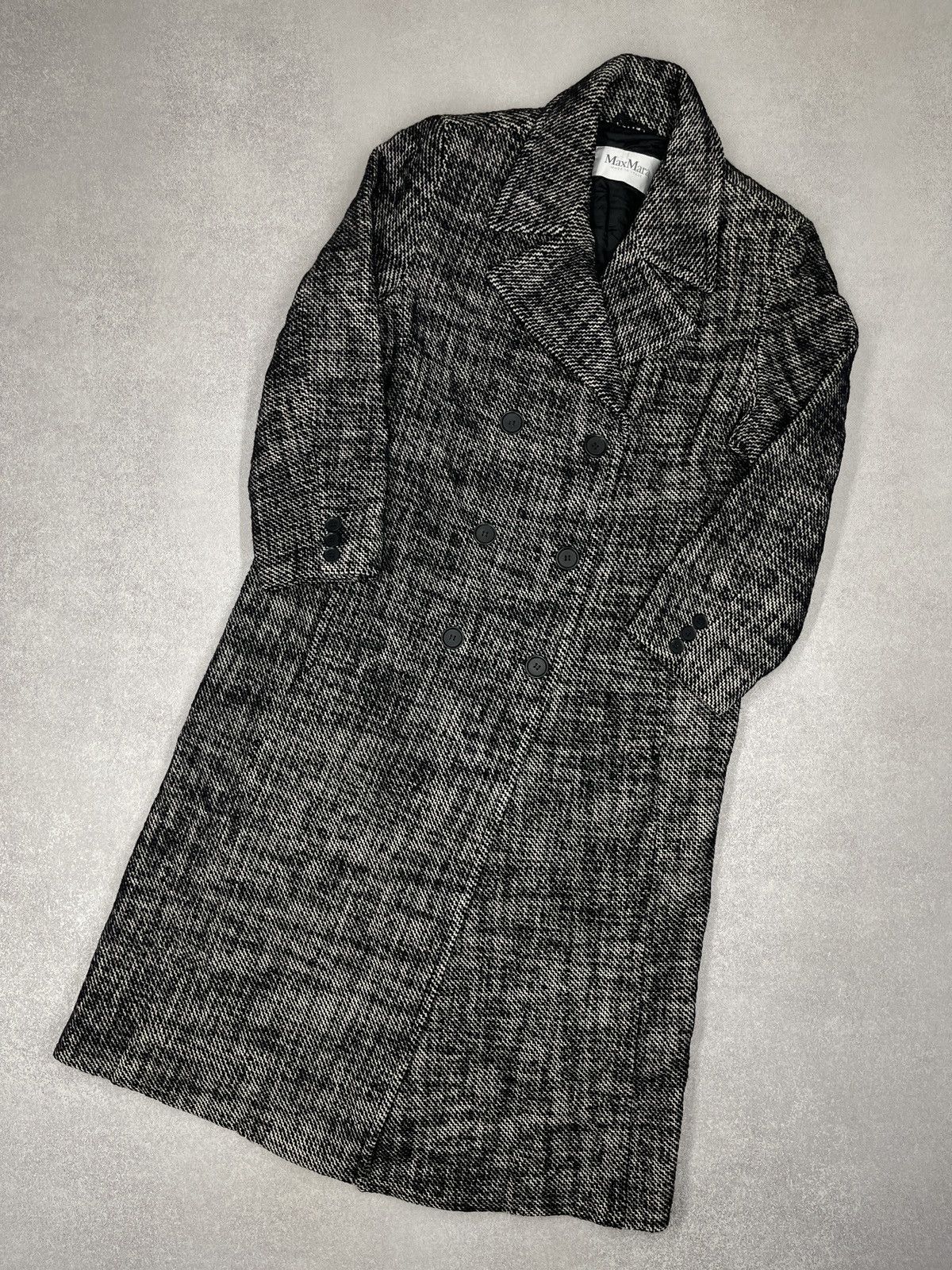 Max Mara Womens Max Mara Wool Double Breasted Trench Coat Italy Size XL / US 12-14 / IT 48-50 - 1 Thumbnail
