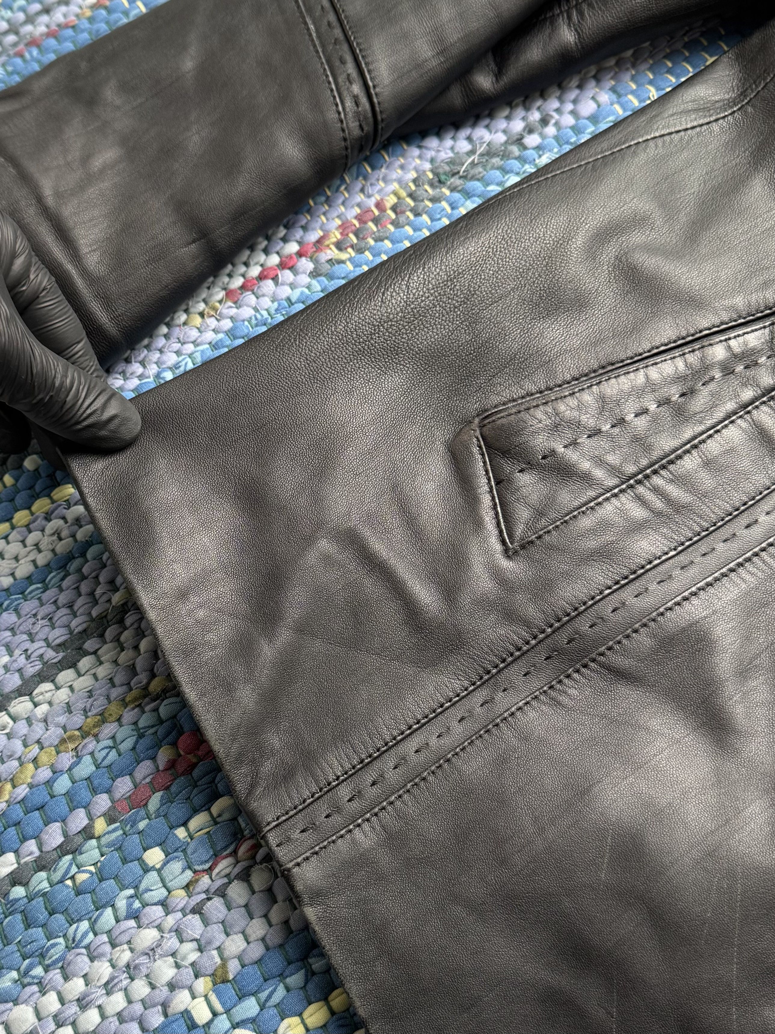 Vintage Vintage Genuine Leather Jacket Button Front Casual Coat Size L / US 10 / IT 46 - 8 Thumbnail