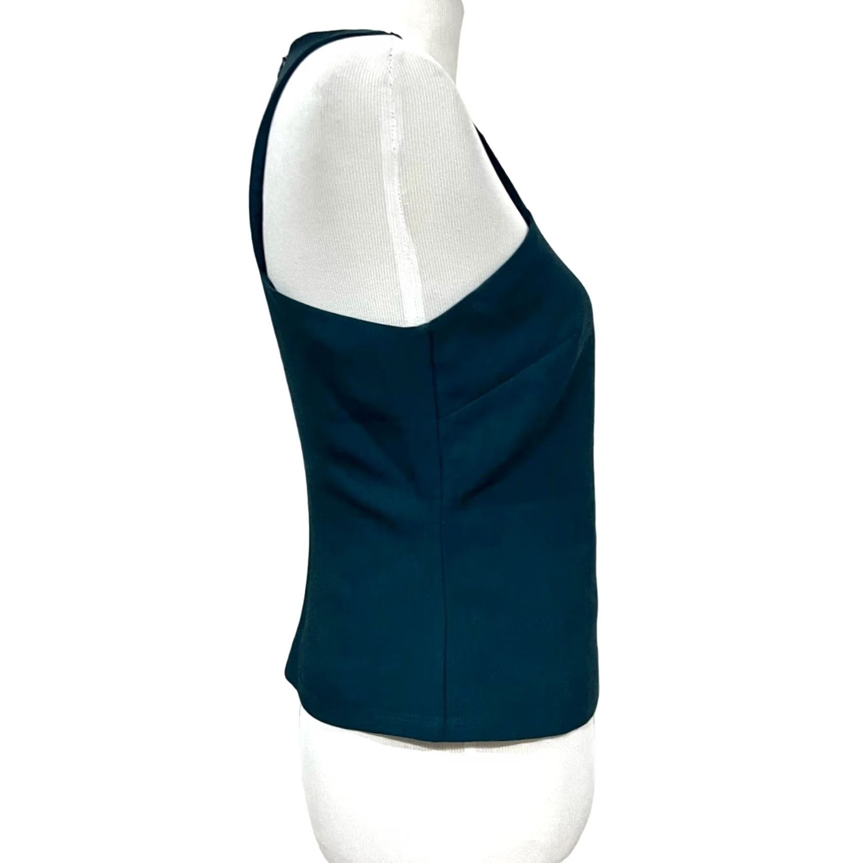Griffin Annie Griffin Beaded Sleeveless Top Teal Blue Sz 6 Womens Blouse Fitted Tank Short Sleeveless Size M / US 6-8 / IT 42-44 - 6 Thumbnail