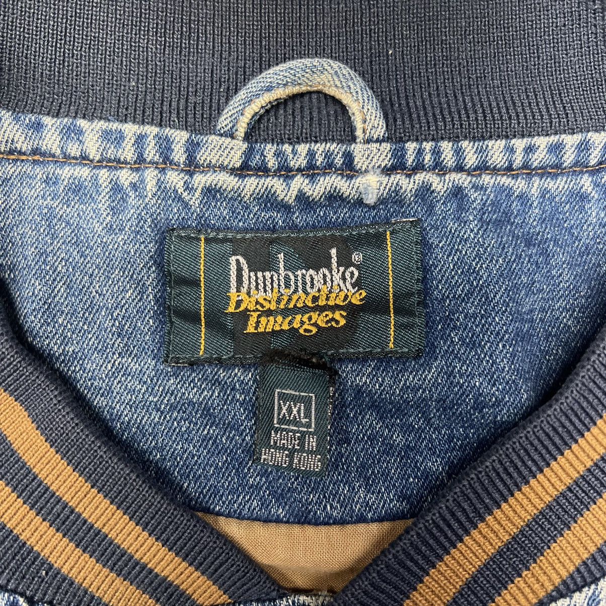 Dunbrooke × Vintage VTG Dunbrooke Denim Jacket Jersey State Police Jean Varsity Size US XXL / EU 58 / 5 - 6 Thumbnail