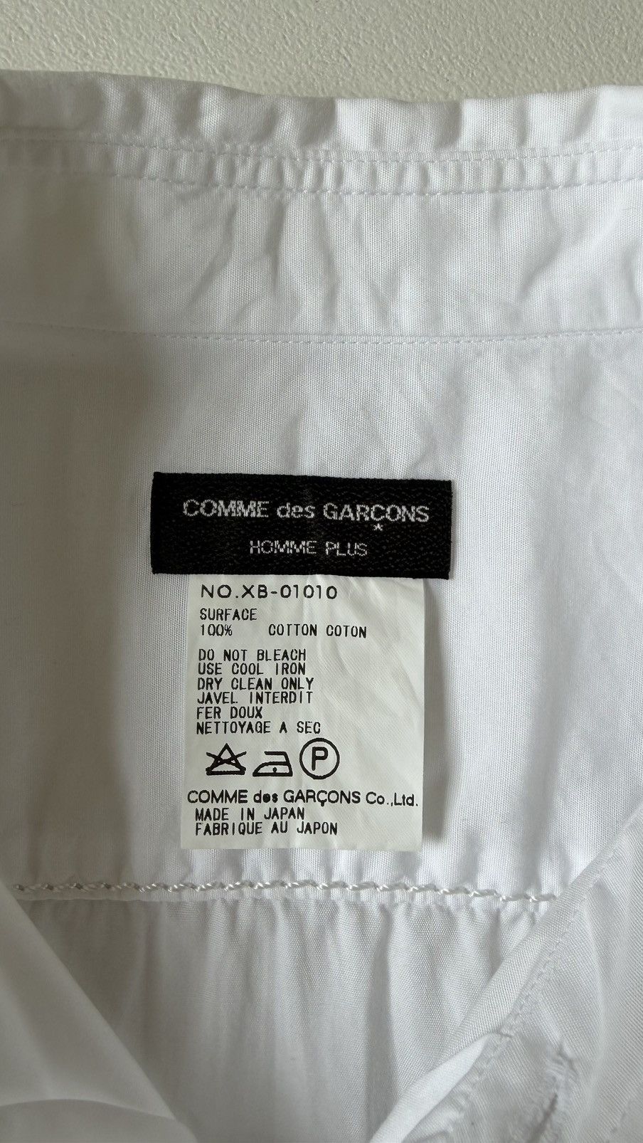 Comme des Garcons S/S 2000 White Crinkle Cotton Shirt Size US M / EU 48-50 / 2 - 5 Thumbnail