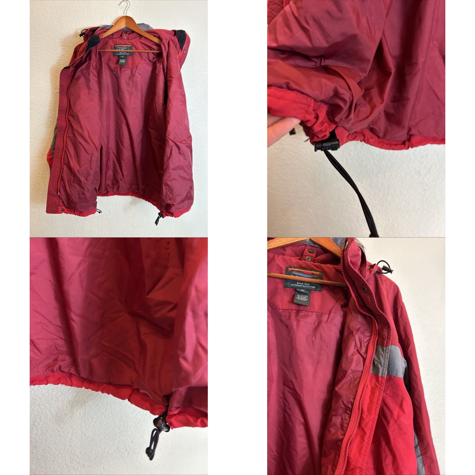 Vintage VINTAGE LL Bean Men’s Size Large Red Full Zip Jacket Hood 90s Outdoor USA Mens Size L Blue Embroidered Logo Zipper Jacket Size US L / EU 52-54 / 3 - 9 Thumbnail