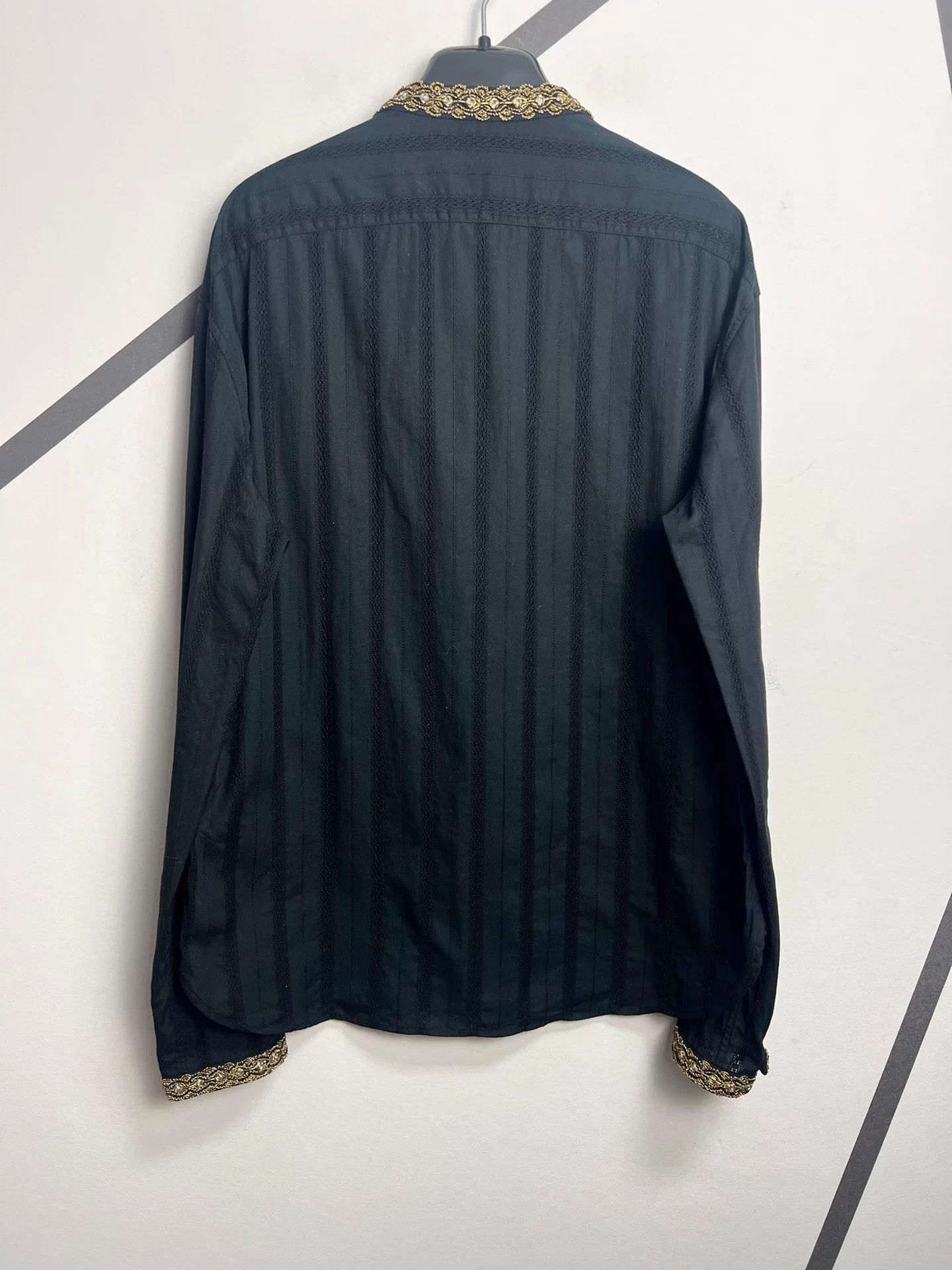 Saint Laurent Paris Authentic Saint Laurent SLP gold braided, hollowed-out shirt Size US L / EU 52-54 / 3 - 2 Thumbnail