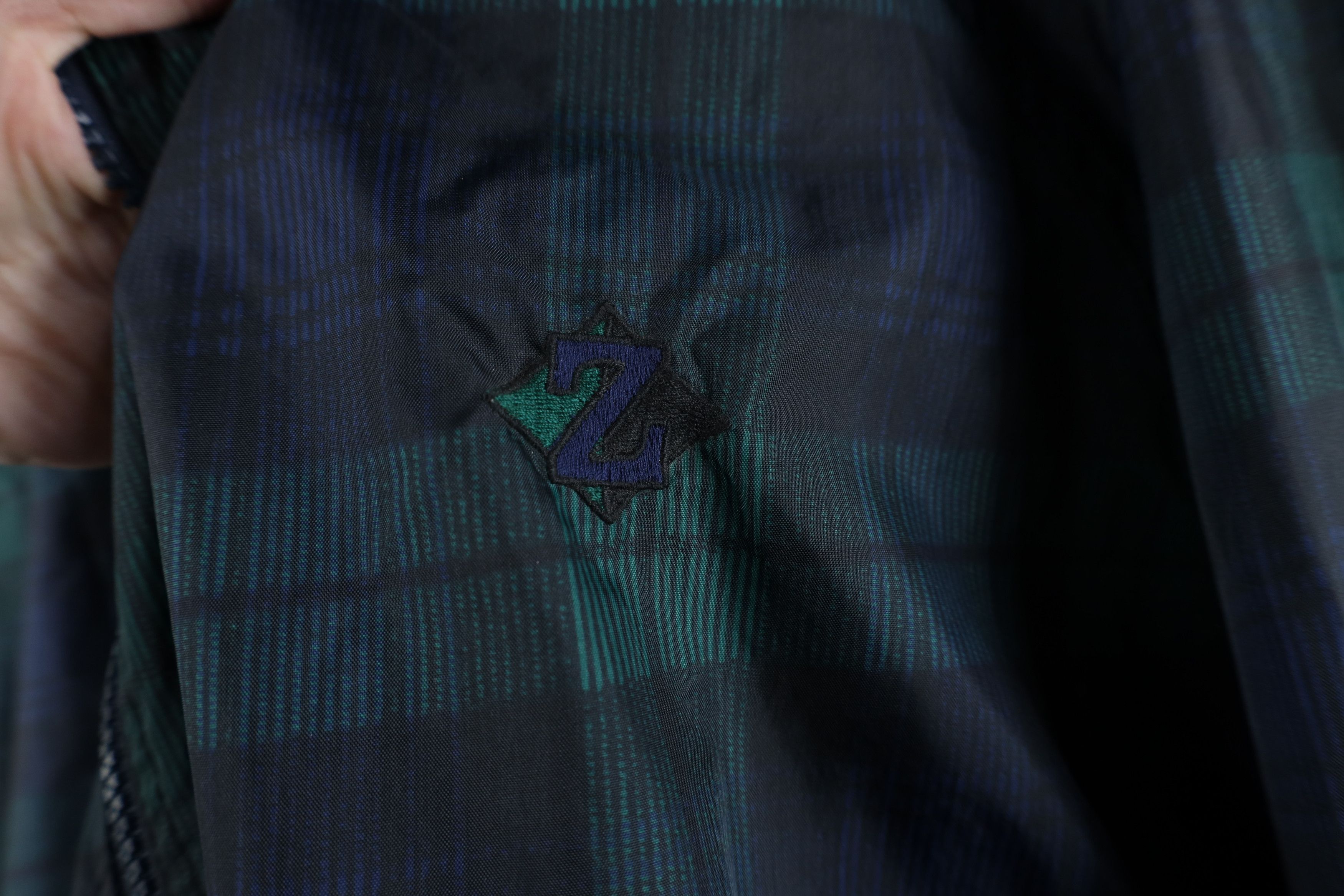 Vintage Vintage 90s Streetwear Full Zip Windbreaker Jacket Plaid Size US L / EU 52-54 / 3 - 5 Thumbnail