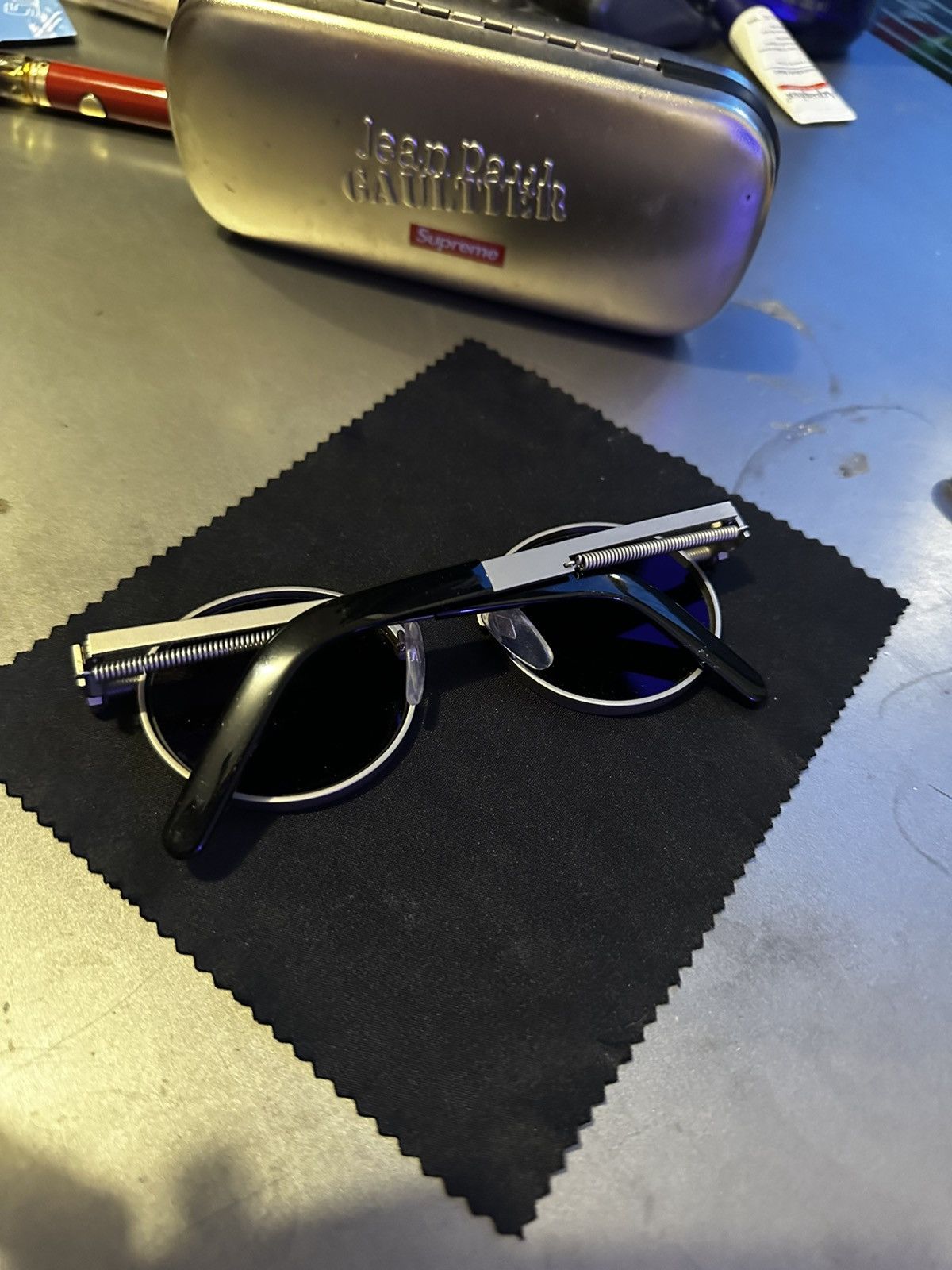 Jean Paul Gaultier × Supreme Round 'The 56-8171' Sunglasses Size ONE SIZE - 12 Thumbnail