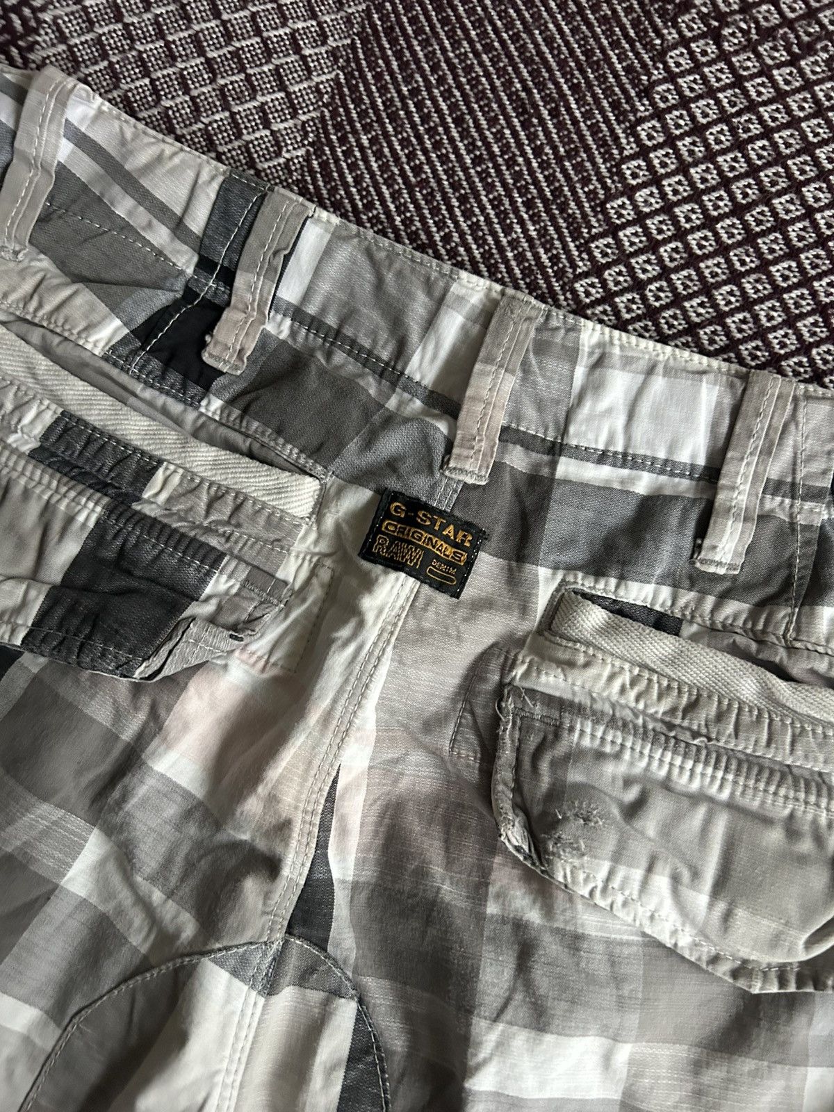 G-Star G-star Raw Denim FB Rovic Belt Loose 1/2 Shorts Streetwear Size US 31 - 4 Thumbnail