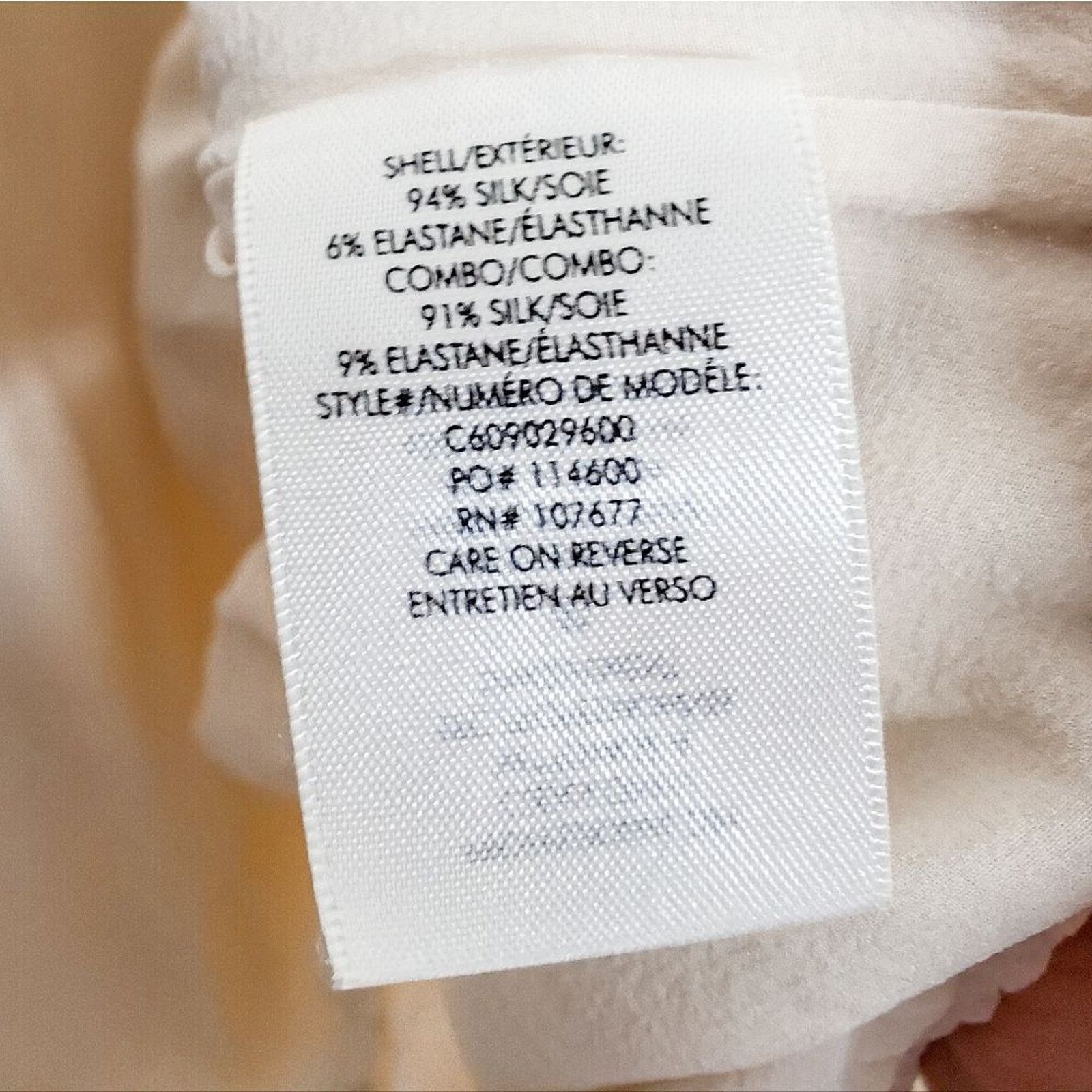 Alice + Olivia Alice + Olivia White Silk Layla Blouson Off Shoulder Top XS Size XS / US 0-2 / IT 36-38 - 6 Thumbnail