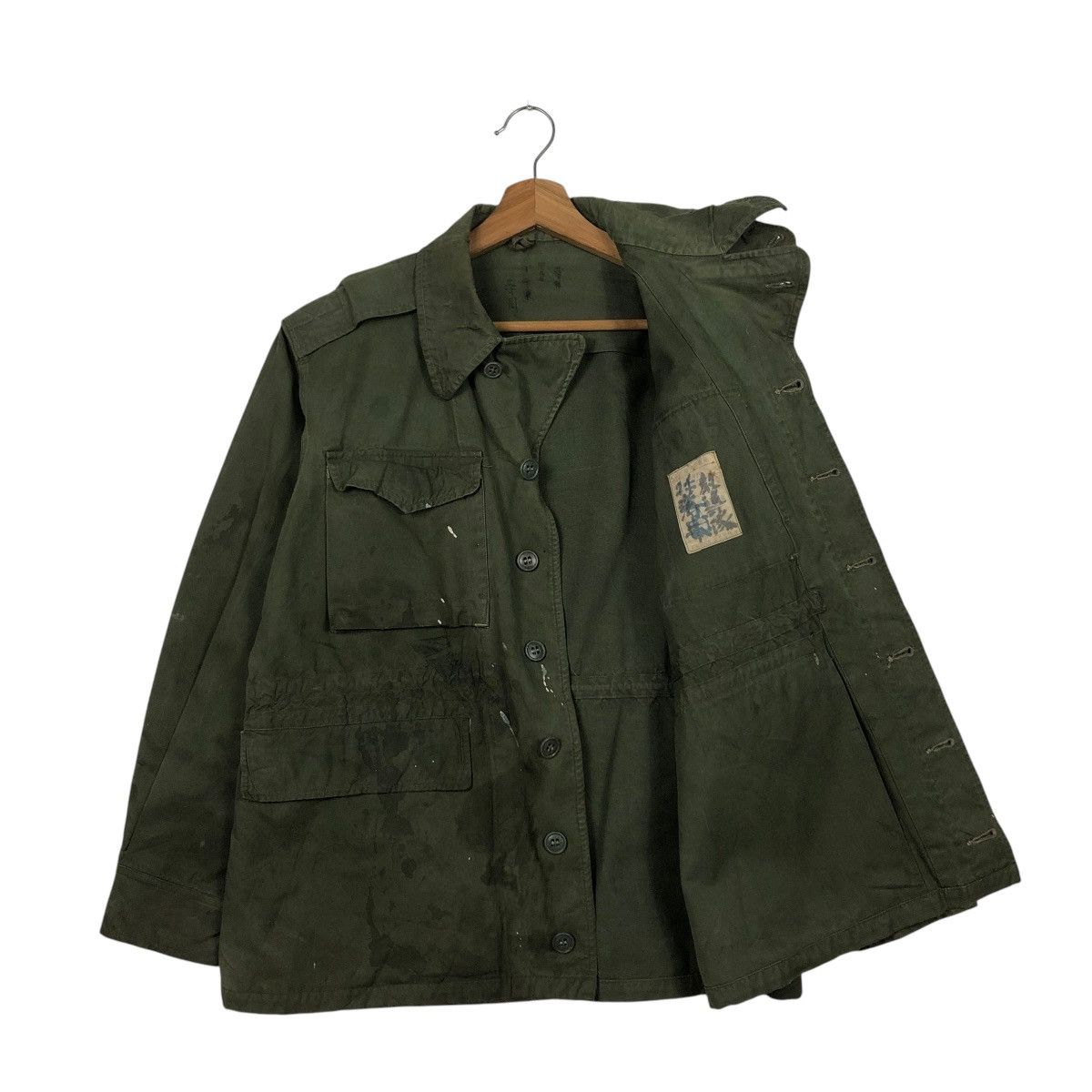 Vintage 🔥VINTAGE CHORE MILITARY JACKET CARGO MULTI POCKET WORLD WAR Size US M / EU 48-50 / 2 - 13 Thumbnail