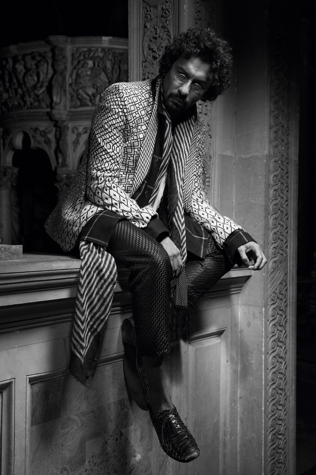 Haider Ackermann FW14 “MONTALTO” JACQUARD BLAZER Size 44L - 12 Thumbnail