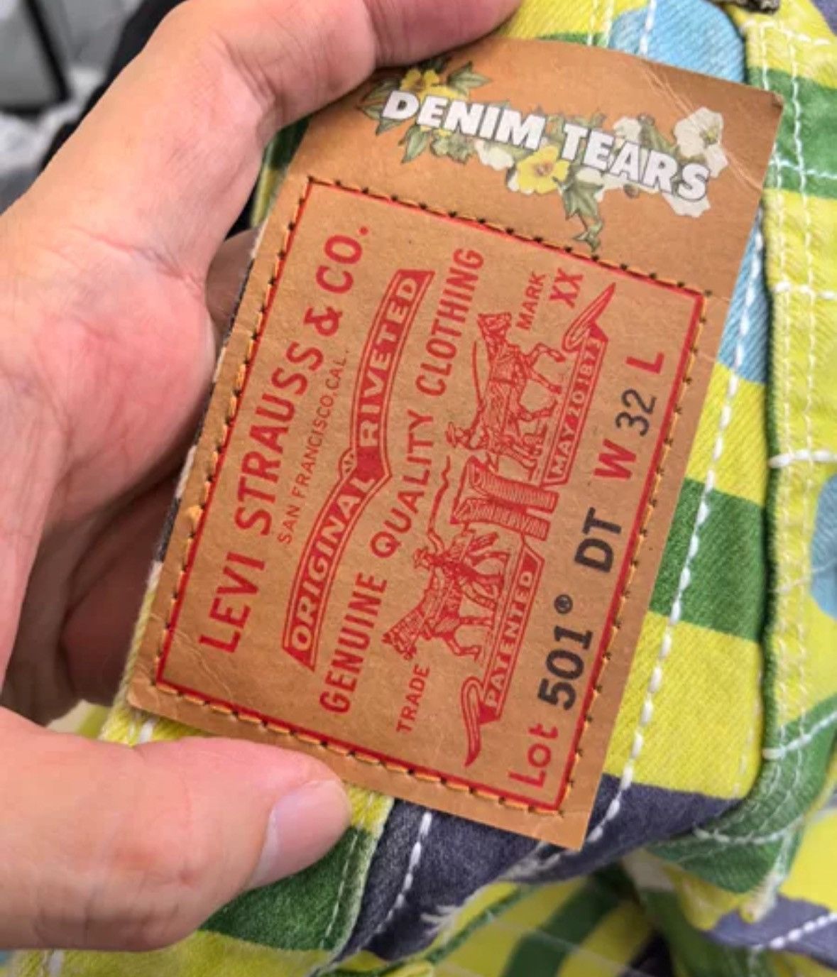Levi's Levis Co branded Tribal Style 501 Jeans Size US 32 / EU 48 - 3 Thumbnail