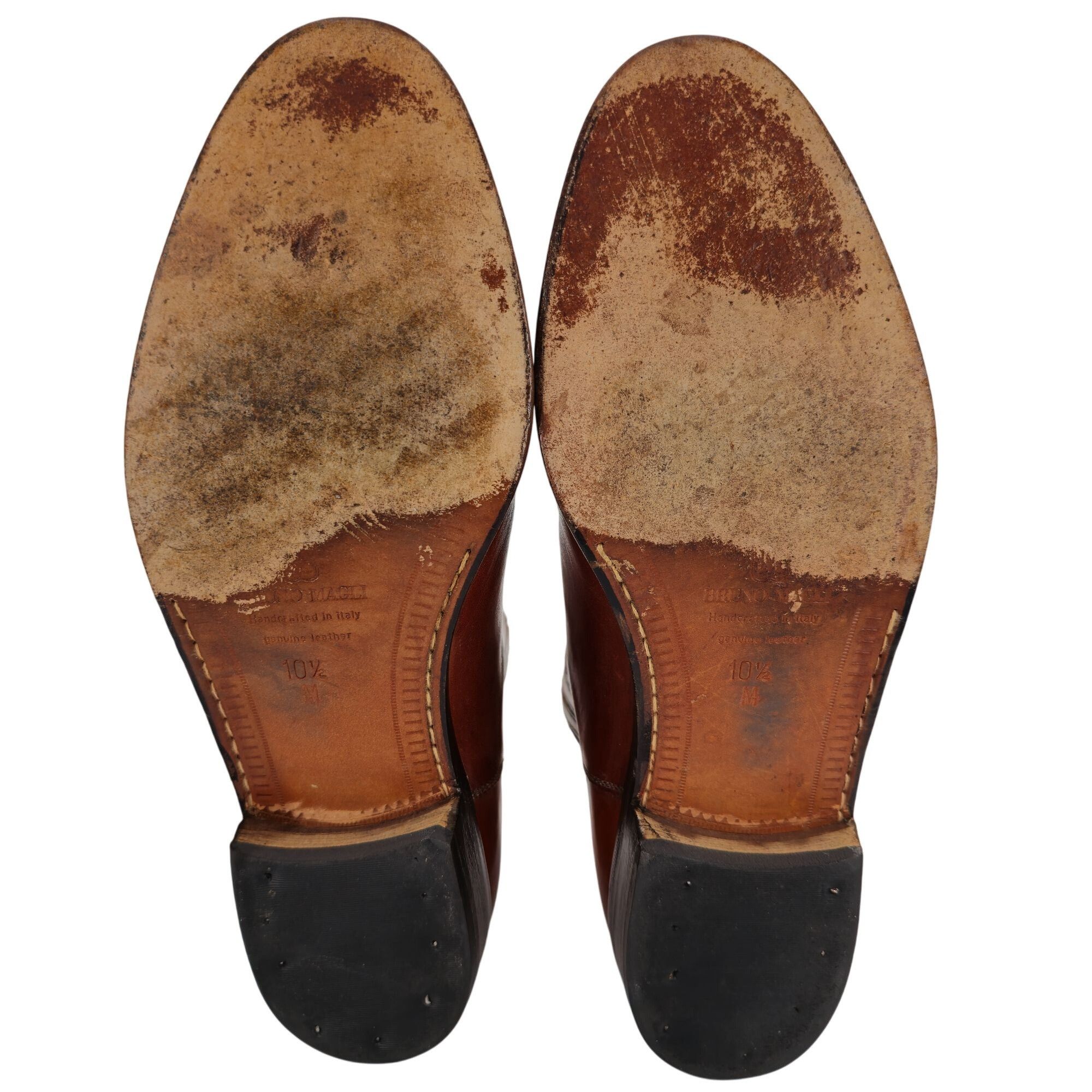 Bruno Magli Vintage Bruno Magli Mens 10.5 Brown Calfskin Leather Chelsea Size US 10.5 / EU 43-44 - 5 Thumbnail