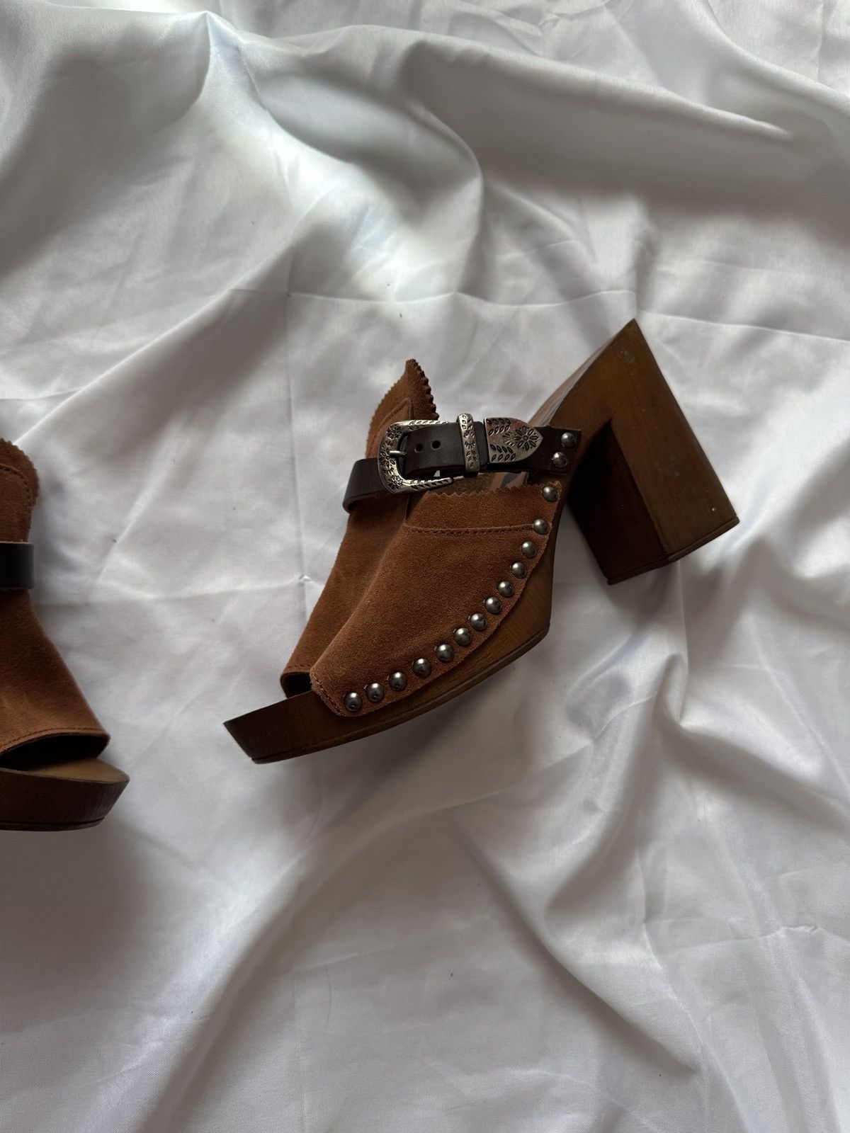 Replay Replay Vintage Suede Mules Shoes Size US 8 / IT 38 - 5 Thumbnail