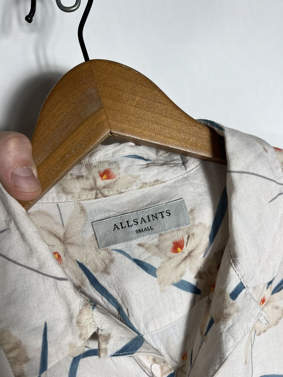 Allsaints Vintage Allsaints Aaru SS Flower Print 100% Viscose Hawaii Size US S / EU 44-46 / 1 - 7 Thumbnail