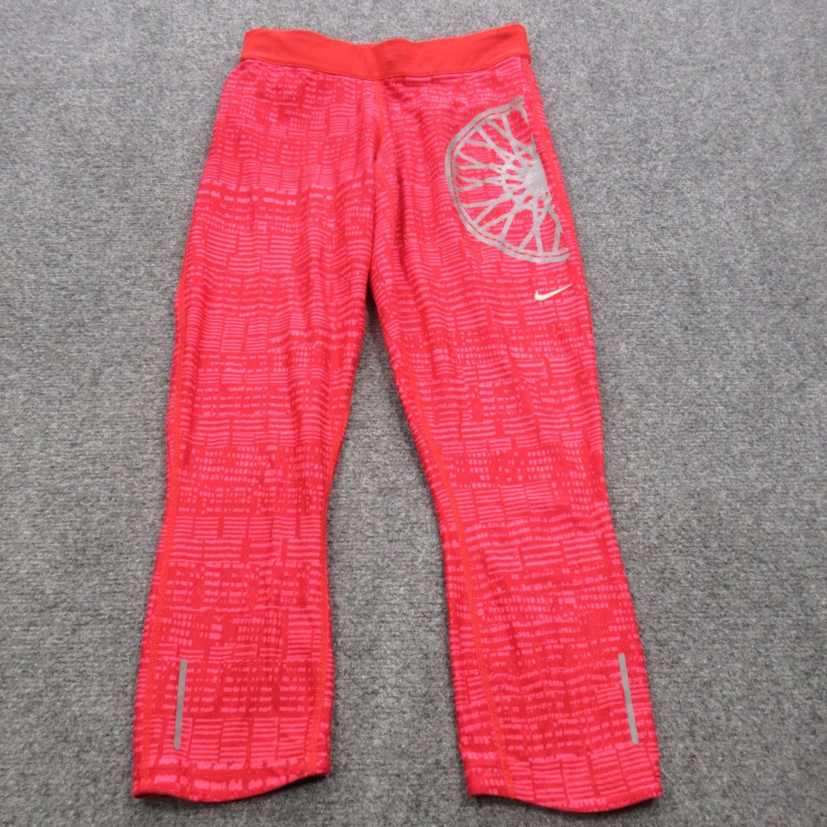Nike VINTAGE: Nike Dri-FIT Pants Womens Small Just Do It Graphic Running Athletic Size 28" / US 6 / IT 42 - 2 Thumbnail