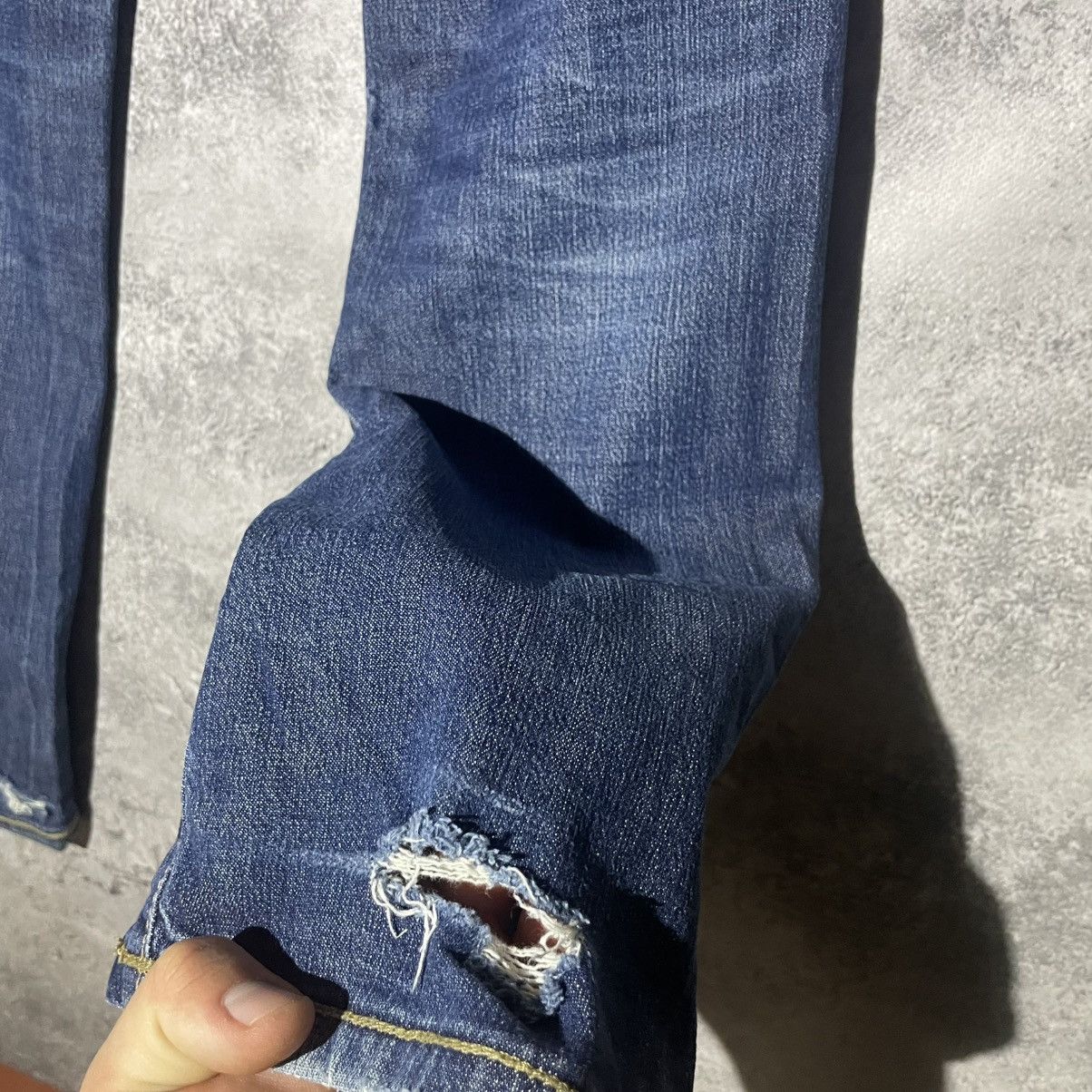 Evisu × Puma Vintage Evisu x Puma Baggy Blue Denim Jeans Y2K Rare Hype Size 30" / US 8 / IT 44 - 4 Thumbnail