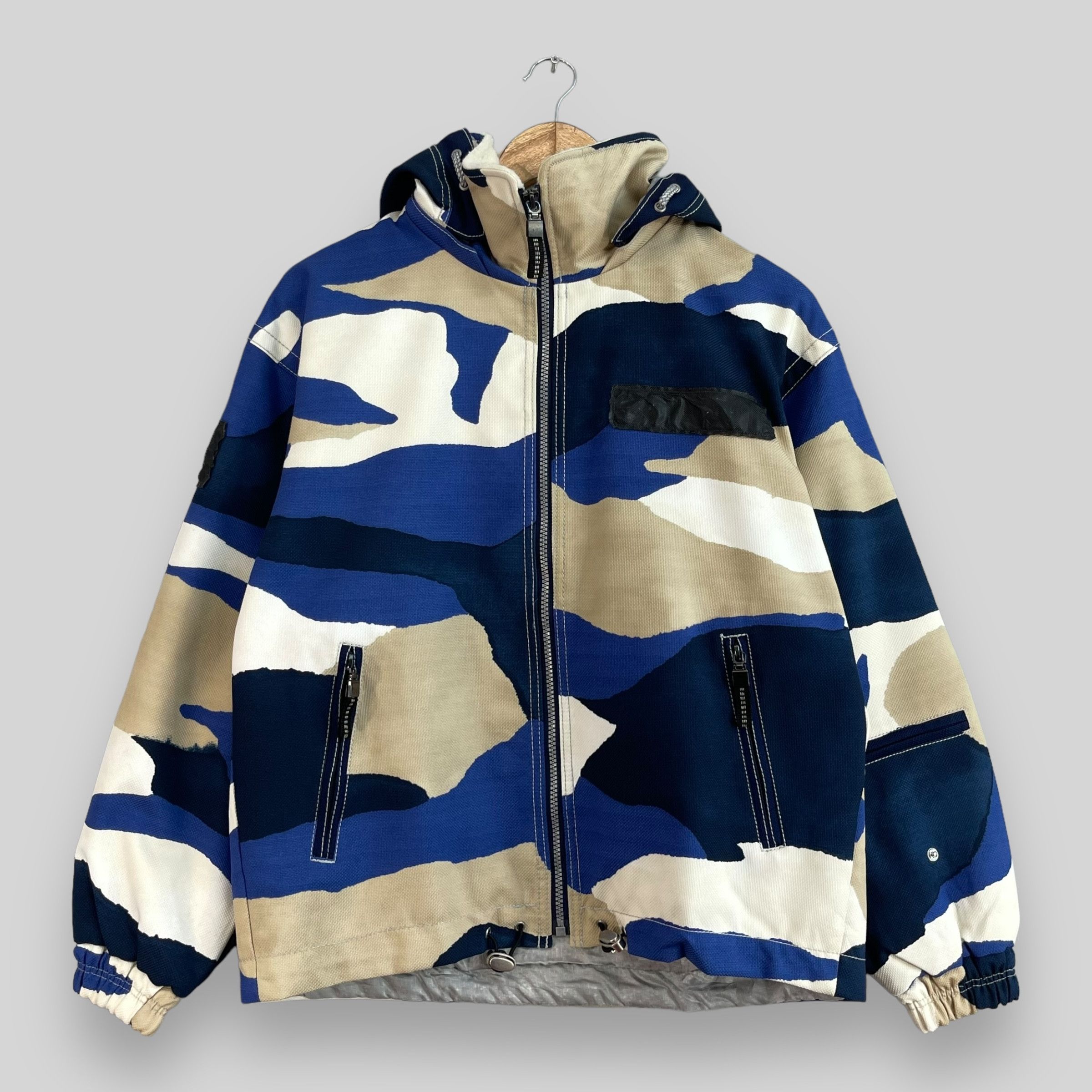 Goldwin × Japanese Brand × Vintage Vintage GOLDWIN Camouflage Printed Ski Jacket Hoodie Size US S / EU 44-46 / 1 - 1 Thumbnail