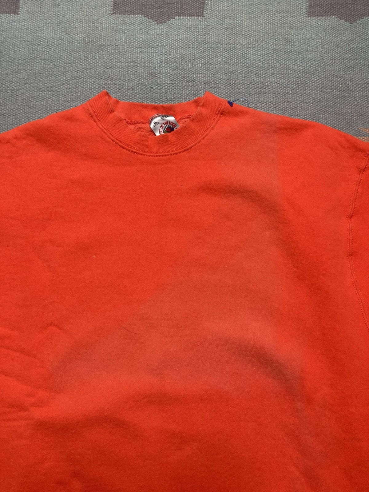 Fruit Of The Loom × Vintage Vtg 90s sweatshirt fruit of loom blank faded heavy cotton XL Size US XL / EU 56 / 4 - 3 Thumbnail