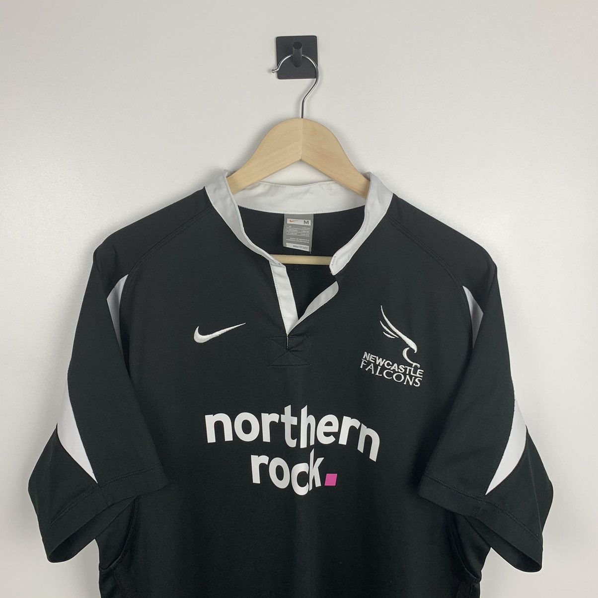 Nike Nike New Castle Falcons Rugby Jersey Black Size M Size US M / EU 48-50 / 2 - 2 Thumbnail