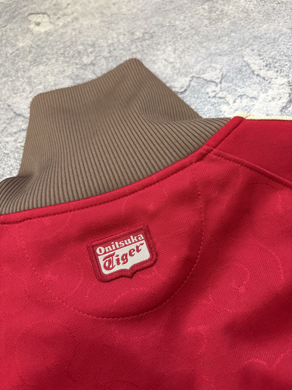Onitsuka Tiger Vintage Onitsuka Tiger Track Jacket Red Patch Logo M/L Size US M / EU 48-50 / 2 - 6 Thumbnail