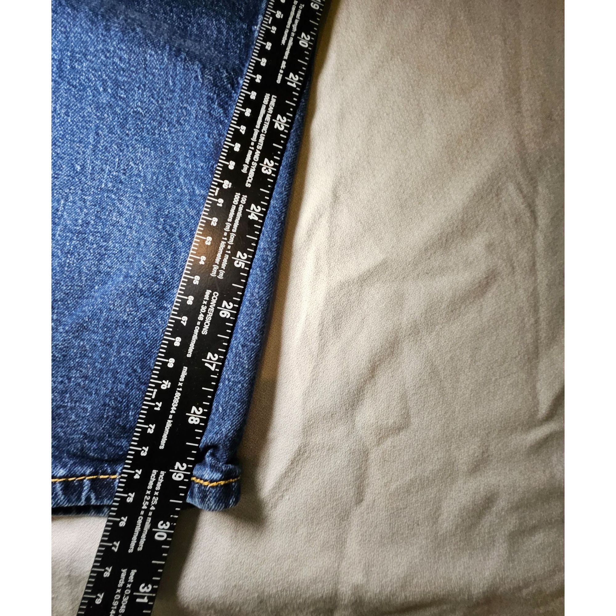 Levi's Levi Mens 514 Size 34 x 32 (30 Length) Dark Wash Straight Le Size US 34 / EU 50 - 2 Thumbnail