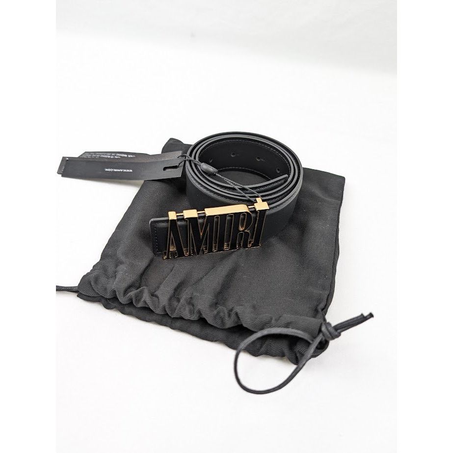Amiri o1rshd1 Size: 70 CM / Nappa Amiri 4cm Belt in Black Size ONE SIZE - 13 Thumbnail