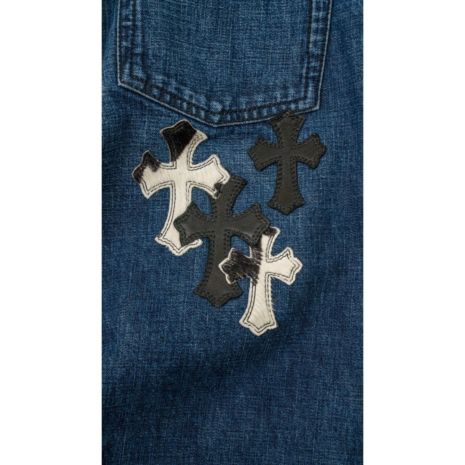 Chrome Hearts Kids Jeans With Pony Hair Size US 26 / EU 42 - 7 Thumbnail