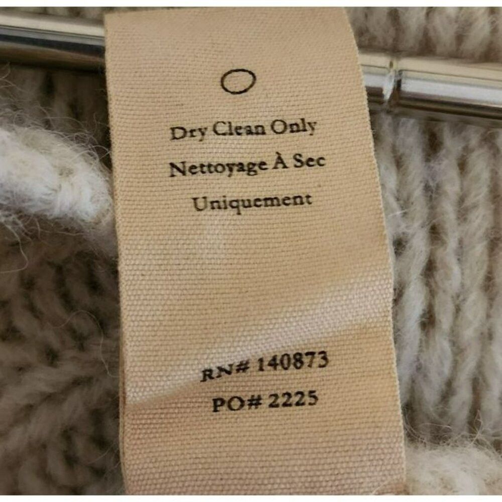LoveShackFancy LoveShackFancy Alpaca Wool Blend Sweater – XS – Cream – Bat Size XS / US 0-2 / IT 36-38 - 4 Thumbnail