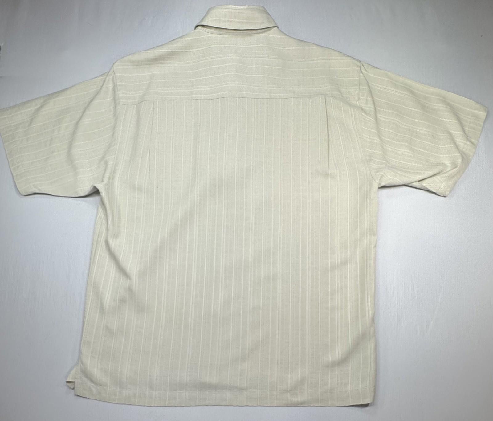 Tommy Bahama Tommy Bahama 100% Silk Short Sleeve Button Down Shirt Tan M Size US M / EU 48-50 / 2 - 2 Thumbnail