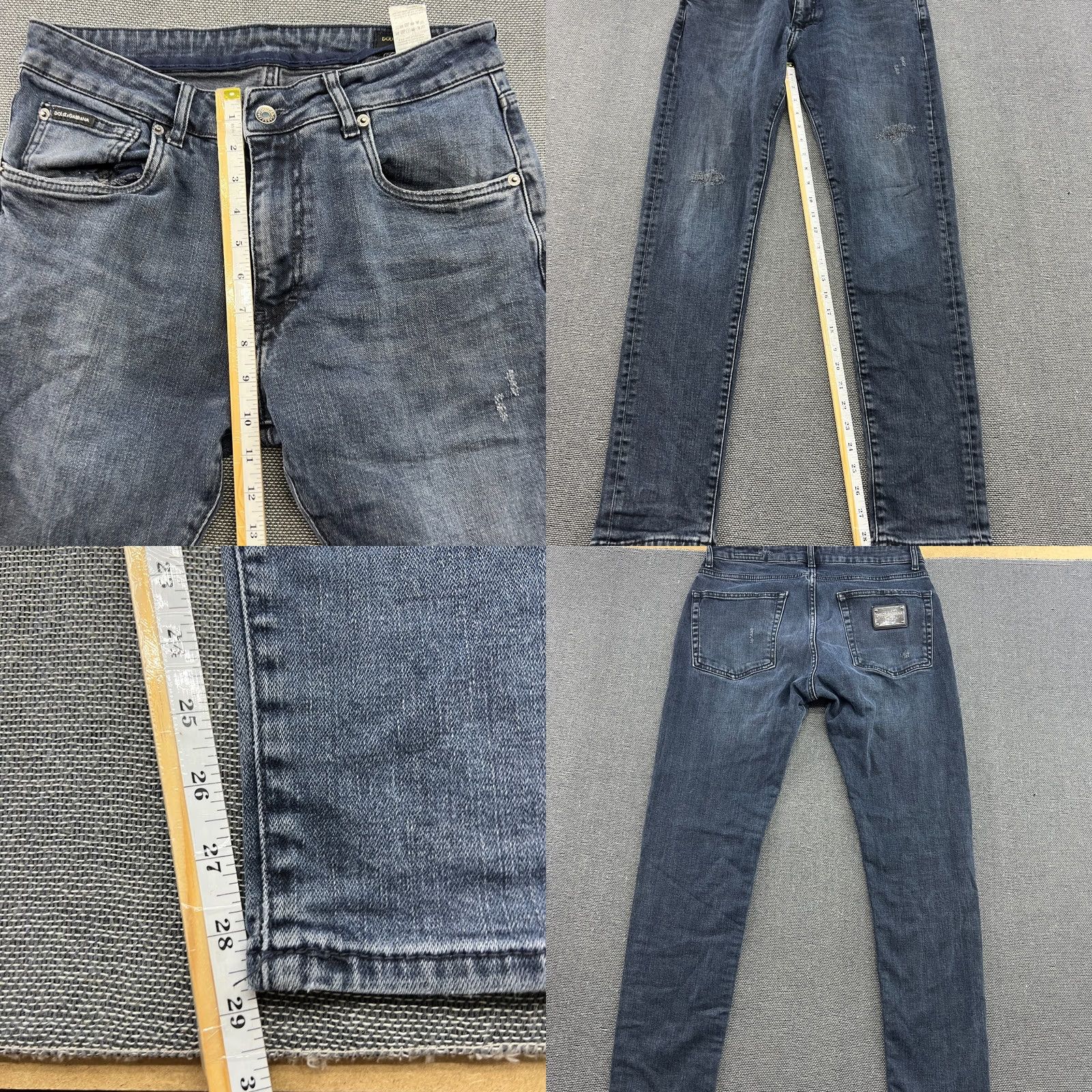 Dolce & Gabbana Dolce&Gabbana Jeans Womens 32x29 Blue Straight Mid Rise Denim Cotton 32 Regular Inseam 29 Vintage: No Womens Jeans Country of Origin: Italy 90s? Size 24" / US 00 / IT 34 - 8 Thumbnail