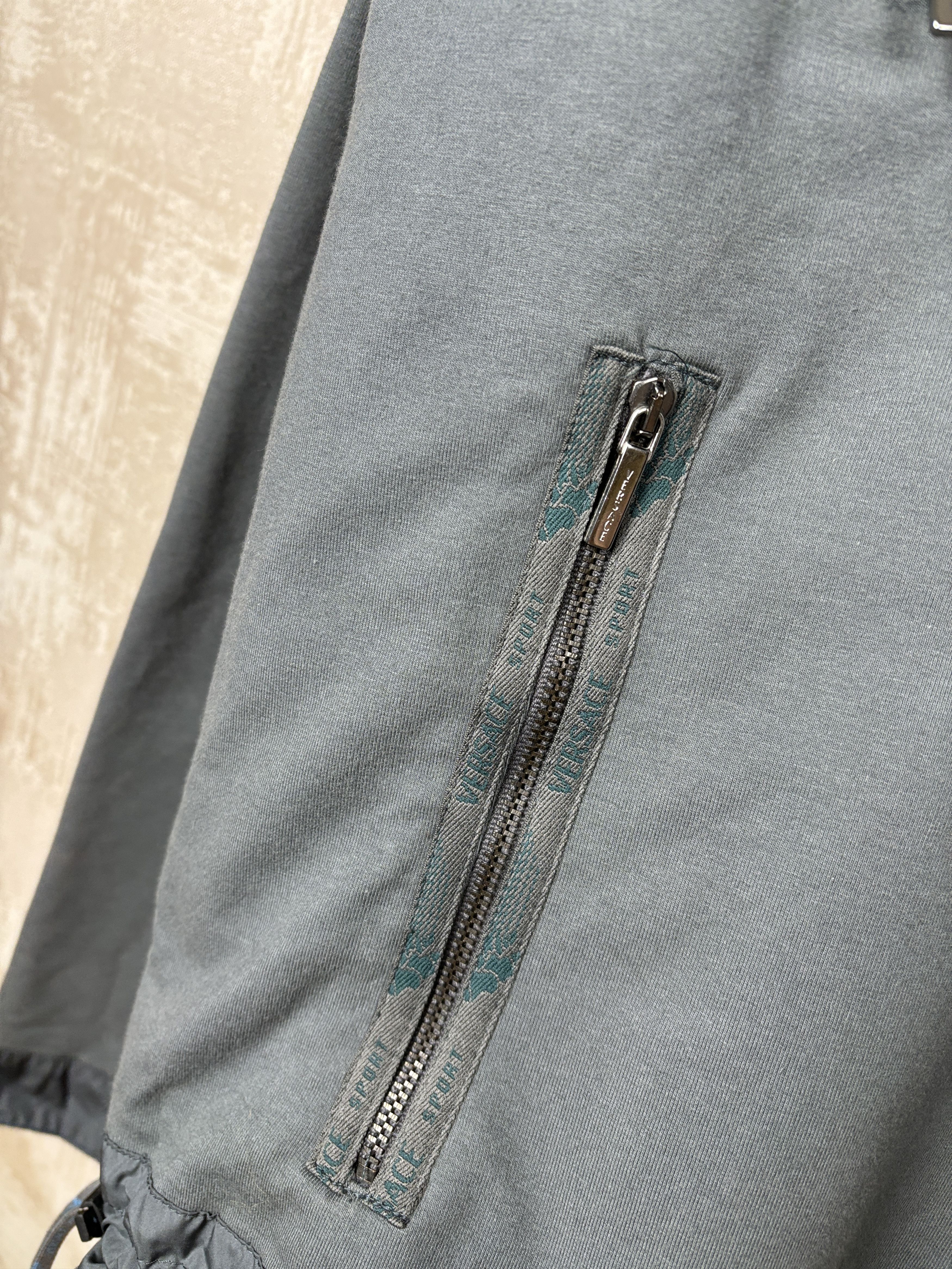 Versace × Vintage Vintage Versace Sport Half Zip Hoodie Made in Italy Size US XL / EU 56 / 4 - 6 Thumbnail