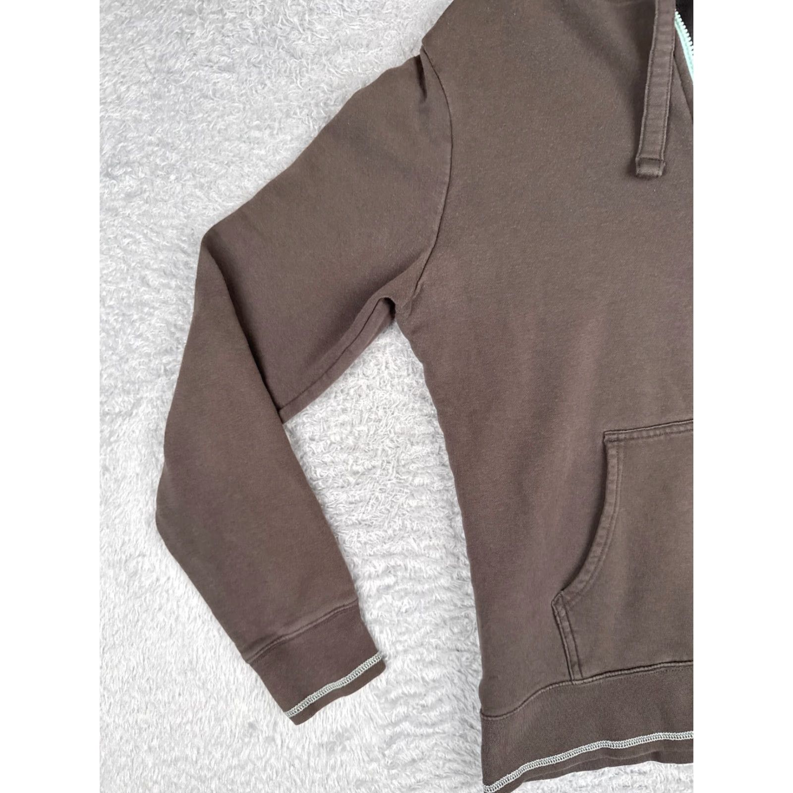 The North Face The North Face Jacket Women Large Brown Full Zip Hoodie Cotton Blend Jersey Size L / US 10 / IT 46 - 3 Thumbnail