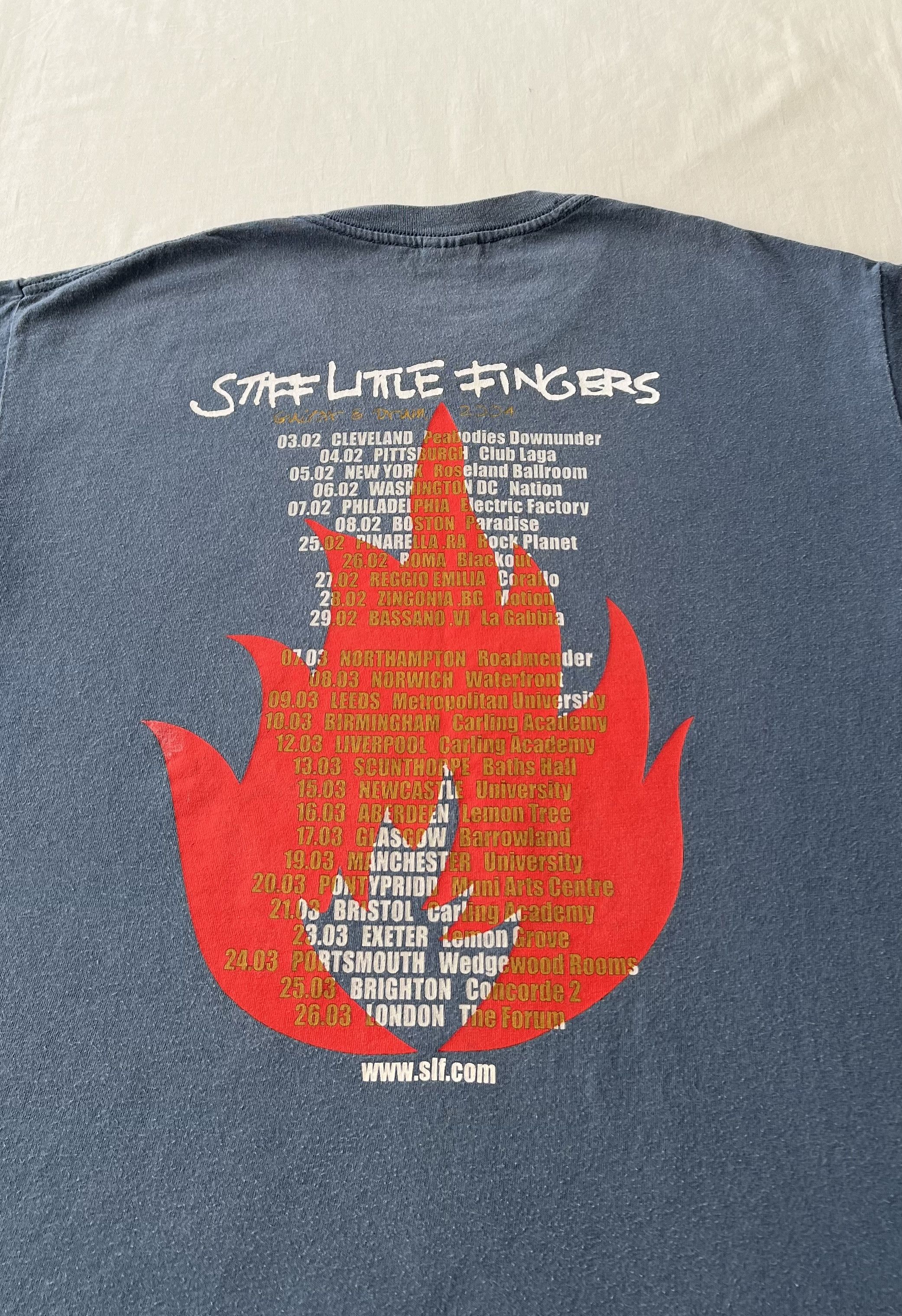 Band Tees Vintage 2004 Stiff Little Fingers Punk Rock Band T-shirt Size US L / EU 52-54 / 3 - 12 Thumbnail