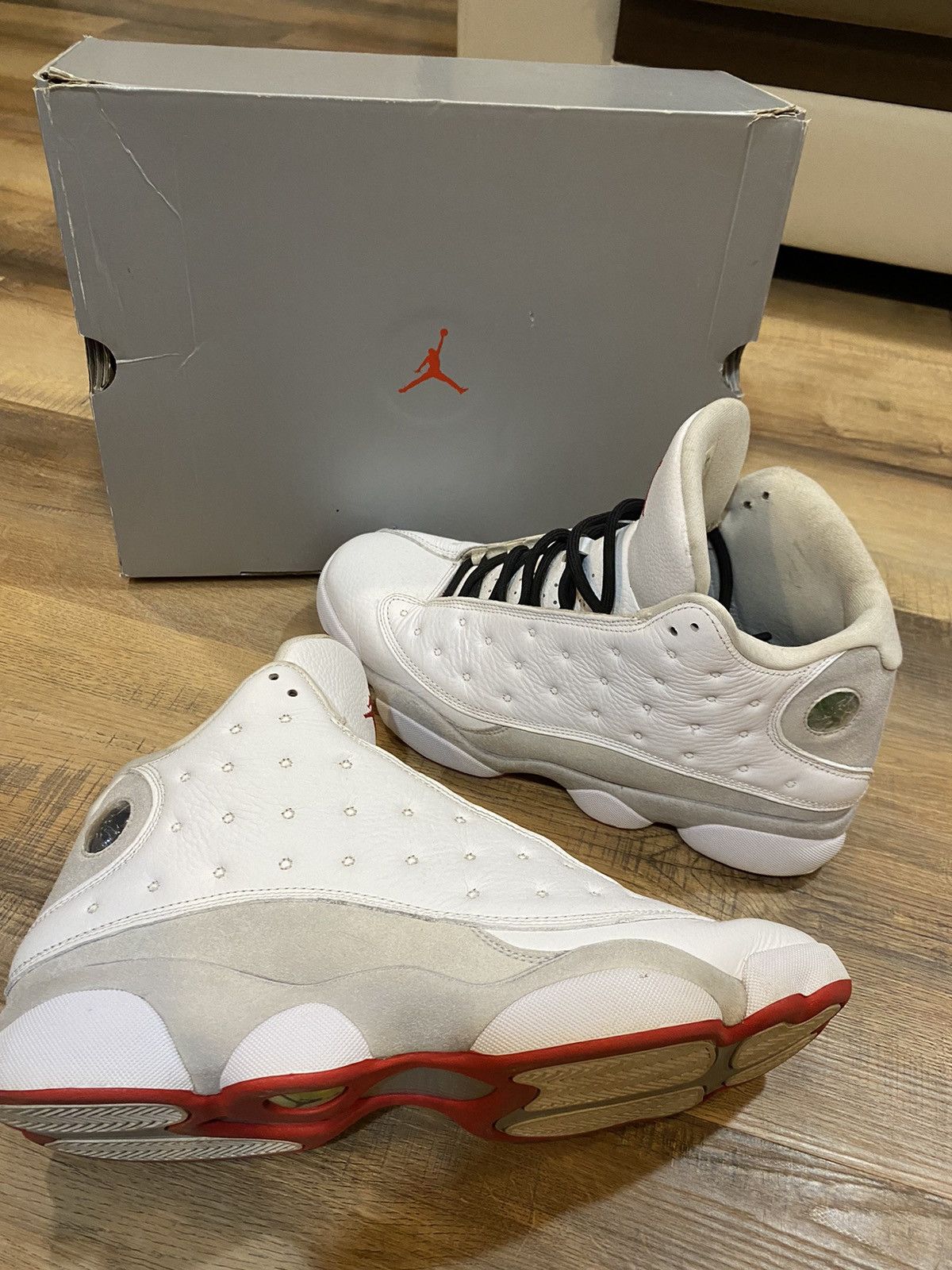 Jordan Brand Jordan 13 White Wolf Grey Size US 13 / EU 46 - 2 Thumbnail