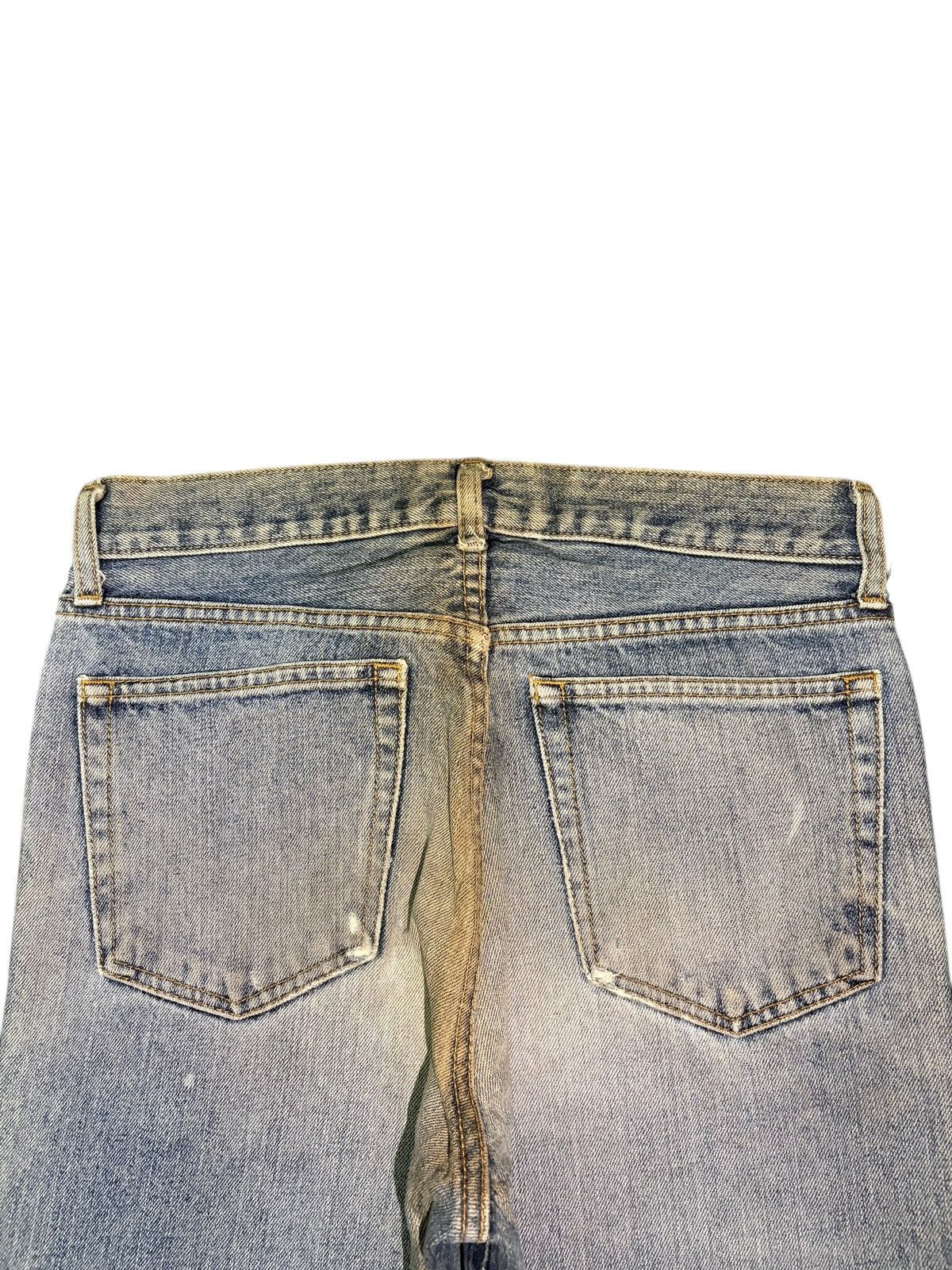 Uniqlo Vintage Japanese Uniqlo Mud Wash Distress Flare Jeans Size 29" - 4 Thumbnail