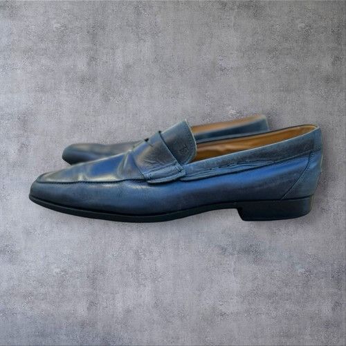 Tod's Tod’s Men’s Gommino Driving Shoes in Blue Leather. Made In I Size US 11 / EU 44 - 4 Thumbnail
