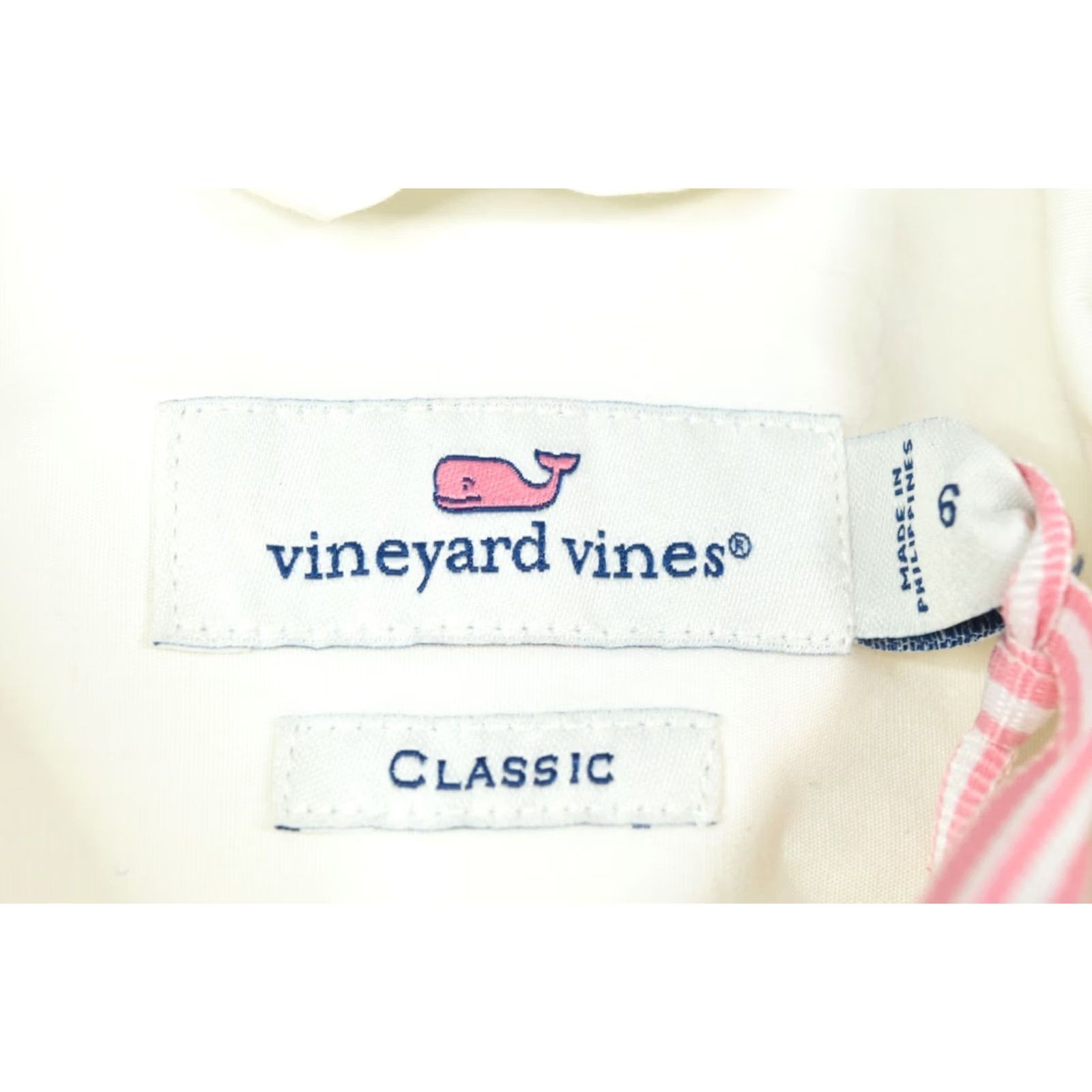Vineyard Vines VINTAGE Vineyard Vines Chilmark Poplin Shirt Womens 6 White Cap Long Sleeve Button-Down Size M / US 6-8 / IT 42-44 - 7 Thumbnail