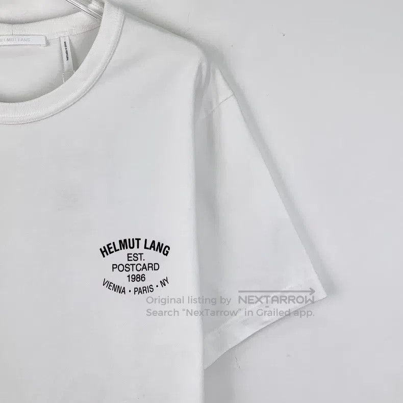 Helmut Lang HELMUT LANG Letter Portrait Printed Cotton Crew Neck Short Size US L / EU 52-54 / 3 - 3 Thumbnail