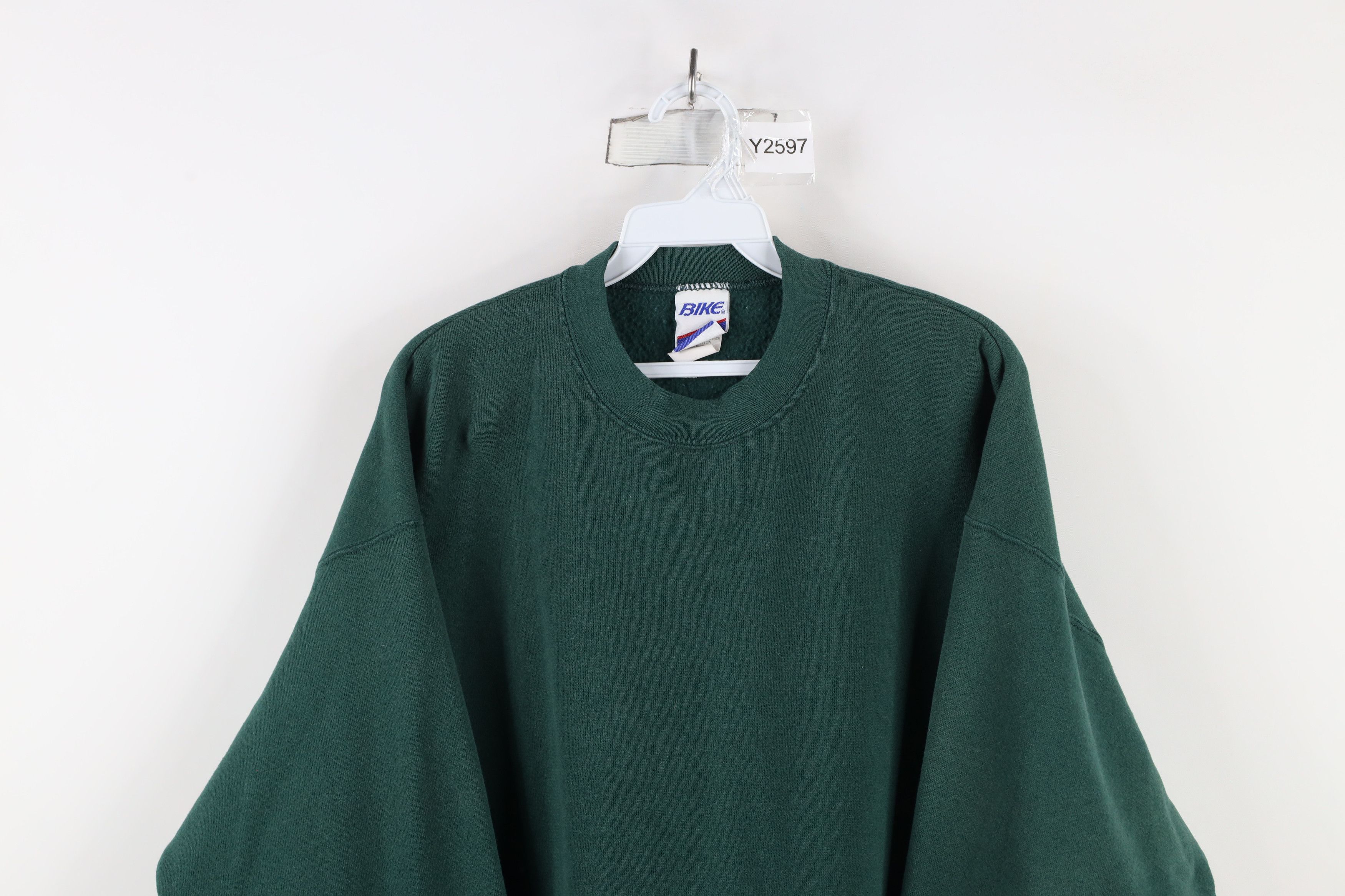 Vintage Vintage 90s Streetwear Crewneck Sweatshirt Hunter Green USA Size US XL / EU 56 / 4 - 2 Thumbnail