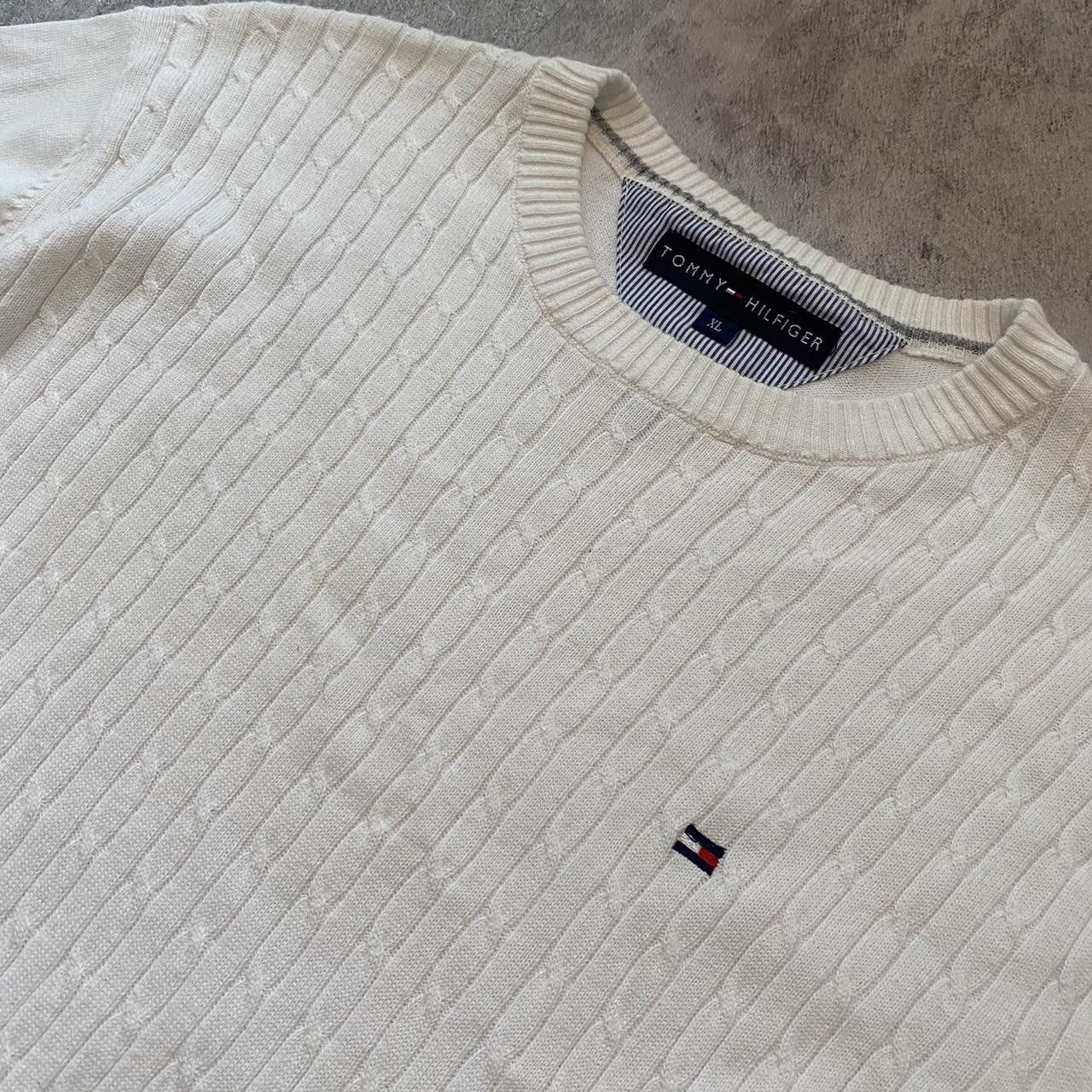 Tommy Hilfiger White Tommy Hilfiger knit sweater Size US XL / EU 56 / 4 - 2 Thumbnail