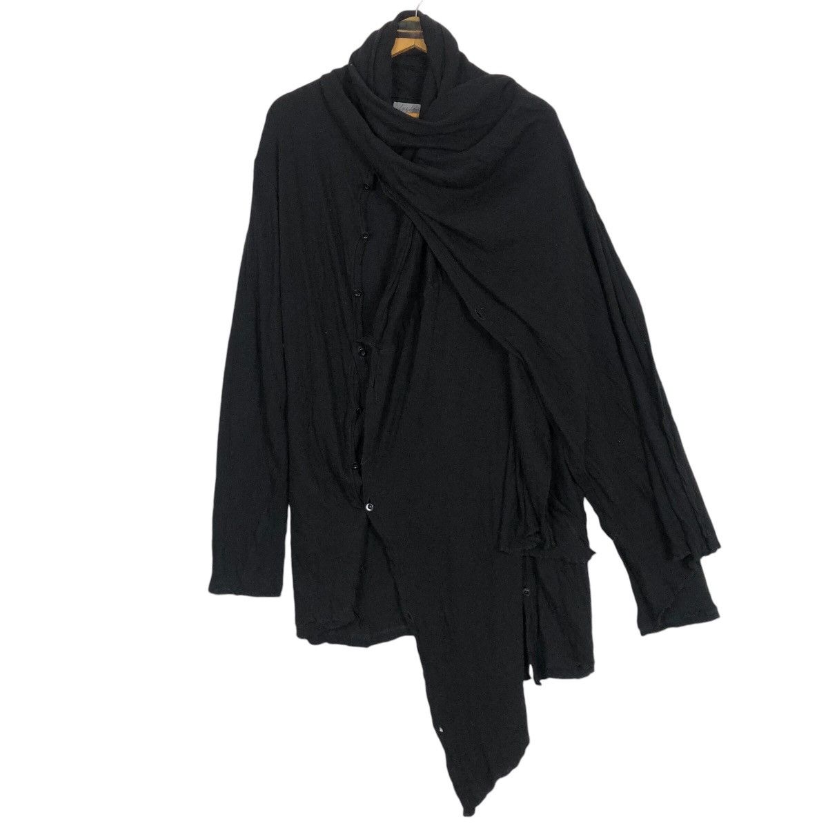 Yohji Yamamoto Yohji Yamamoto Pour Homme 2008 S/S Cut & Sewn Capes Cardigan Size US L / EU 52-54 / 3 - 10 Thumbnail