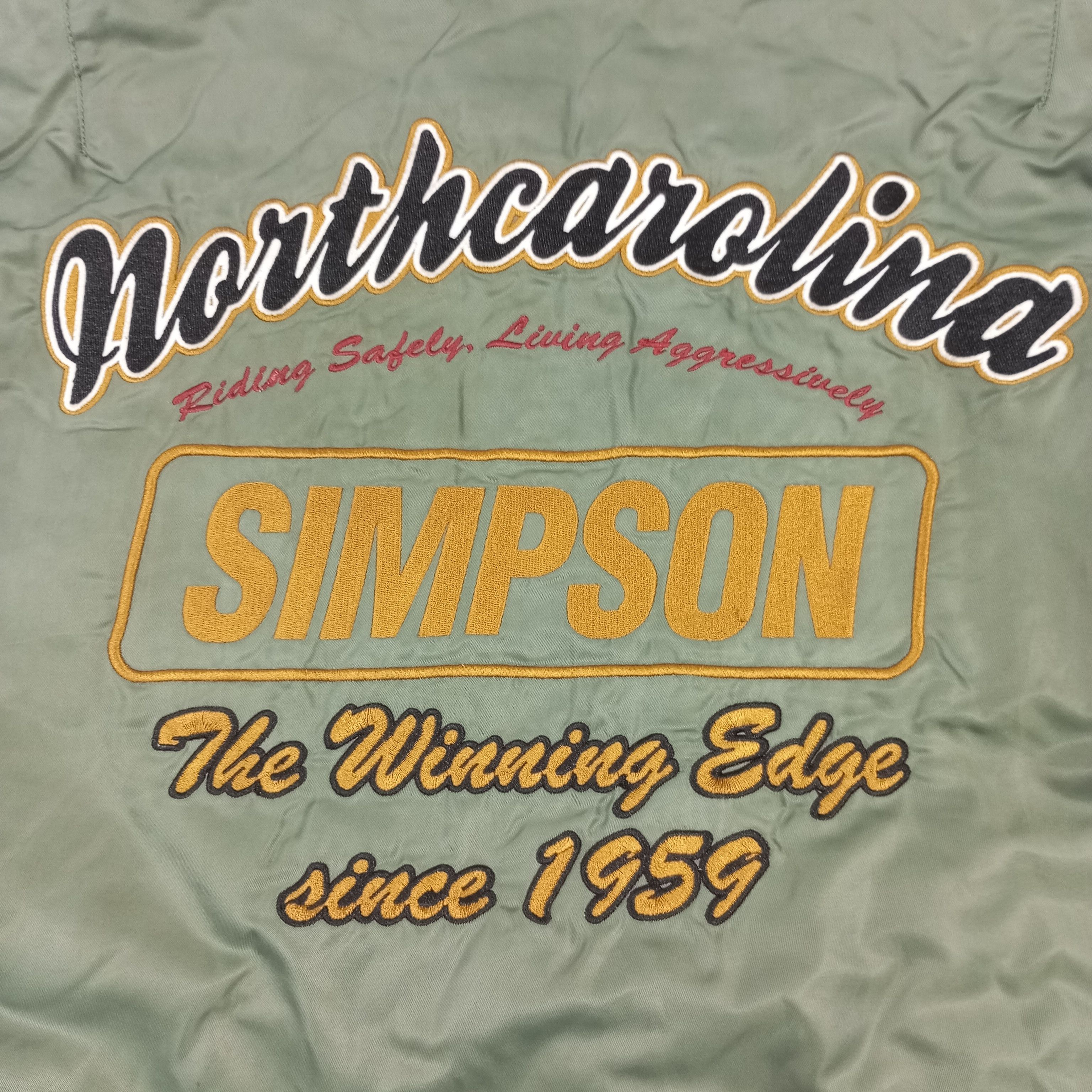 Vintage Simpson North Carolina USA Motorsports Style Jacket Size US L / EU 52-54 / 3 - 2 Thumbnail