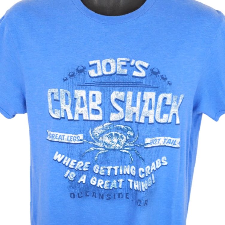 Vintage Joes Crab Shack T Shirt Mens Size Medium Blue Great Legs Hot Tail Oceanside T Shirt Mens Blue Deer? Size US M / EU 48-50 / 2 - 2 Thumbnail