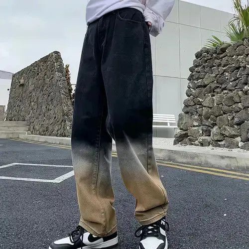 VIBE Straight Wide Leg Pants Boyfriend Baggy Black Jeans Size US 29 - 1 Thumbnail