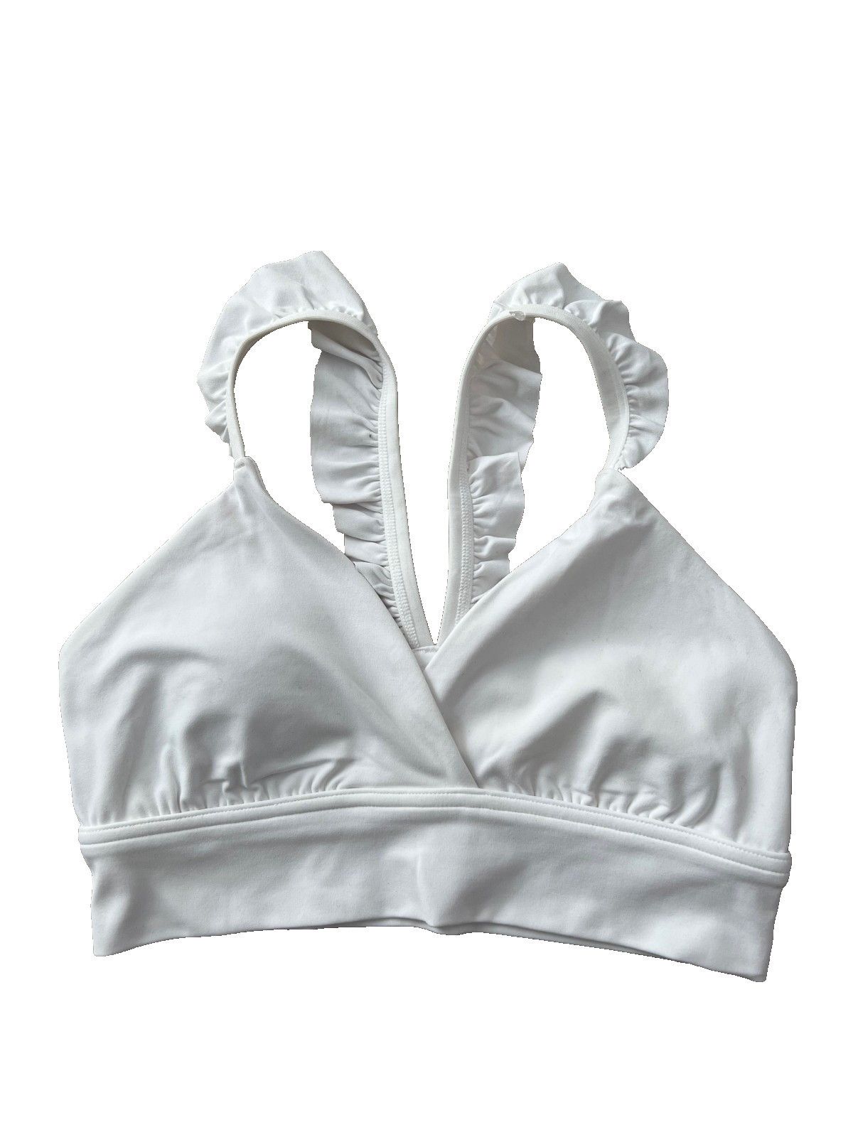 Other OFFLINE Ruffled Bralette Top White ( M ) Size M / US 6-8 / IT 42-44 - 1 Thumbnail